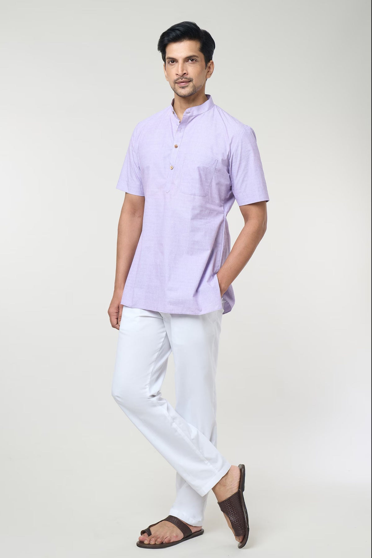 Lilac Pastel Shirt Set