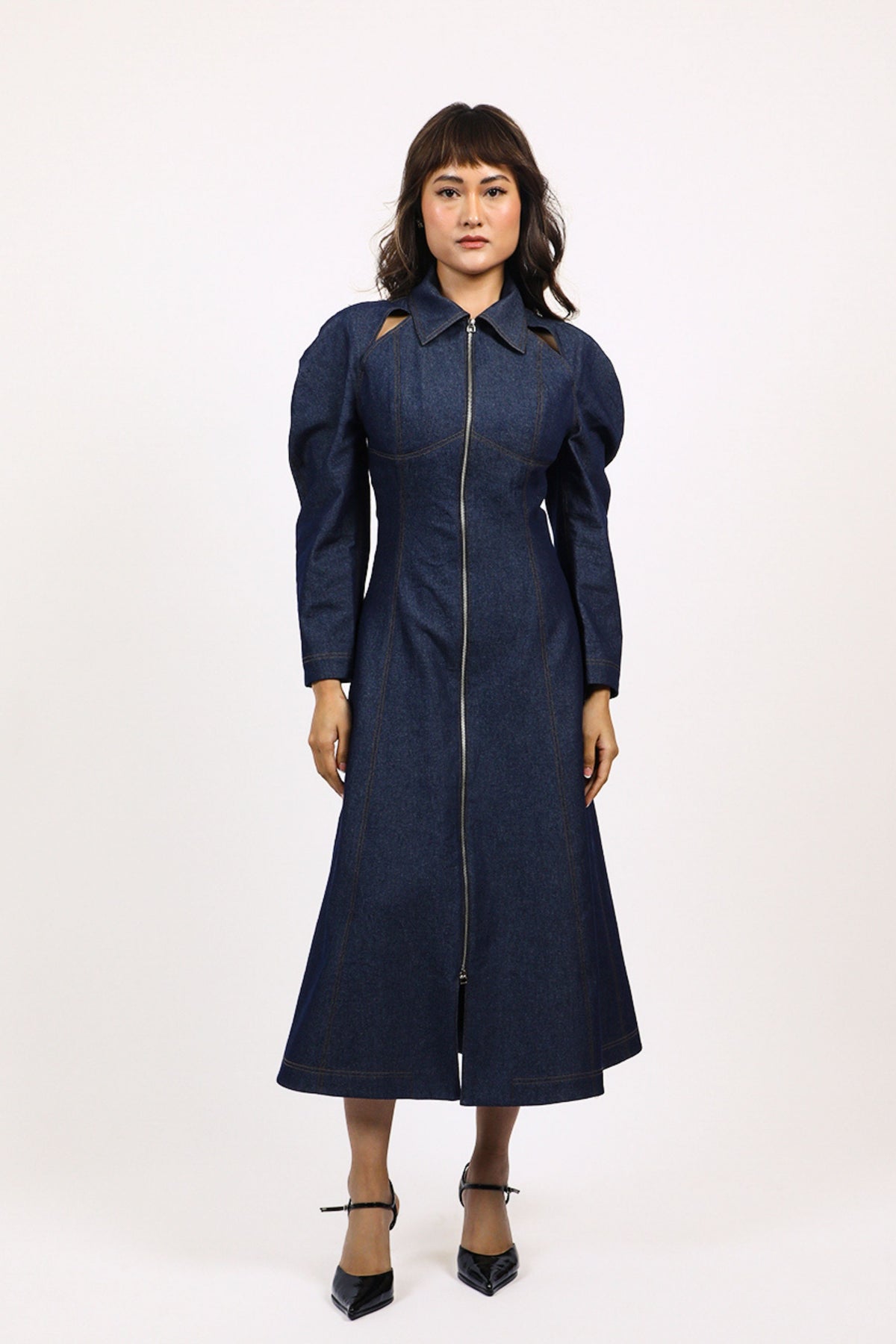 Denim Zip Dress