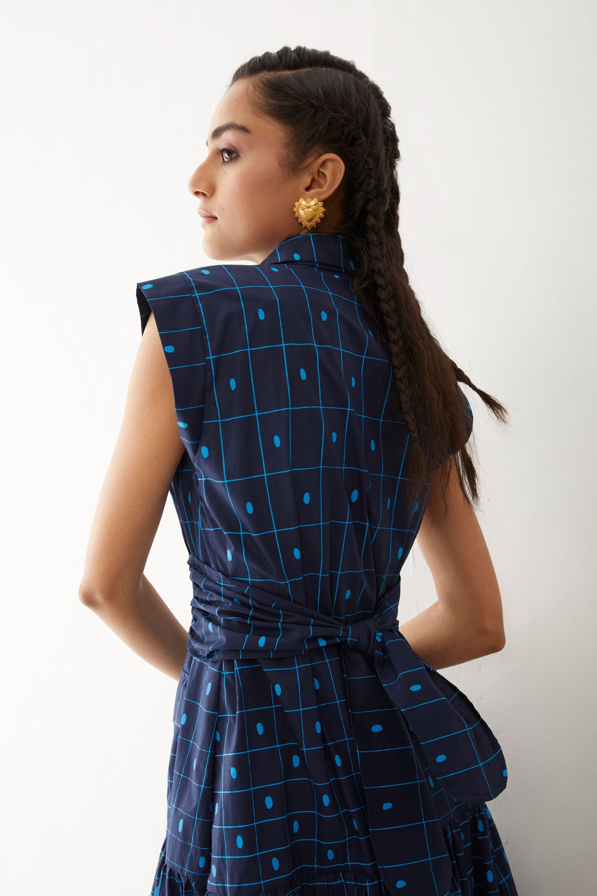 Agnes Dress In Checker Print