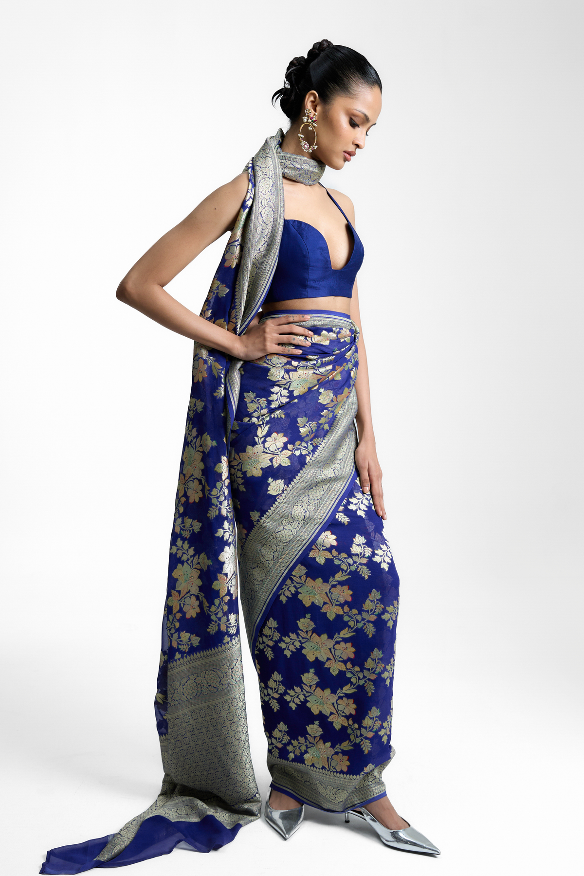 The Turquoise Tonic Saree