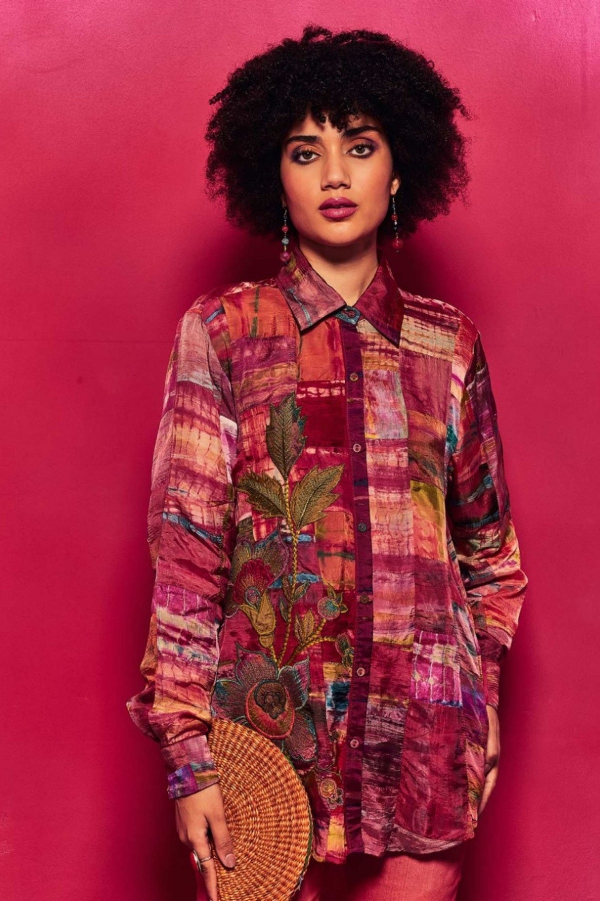 Fuschia Mehar Shirt