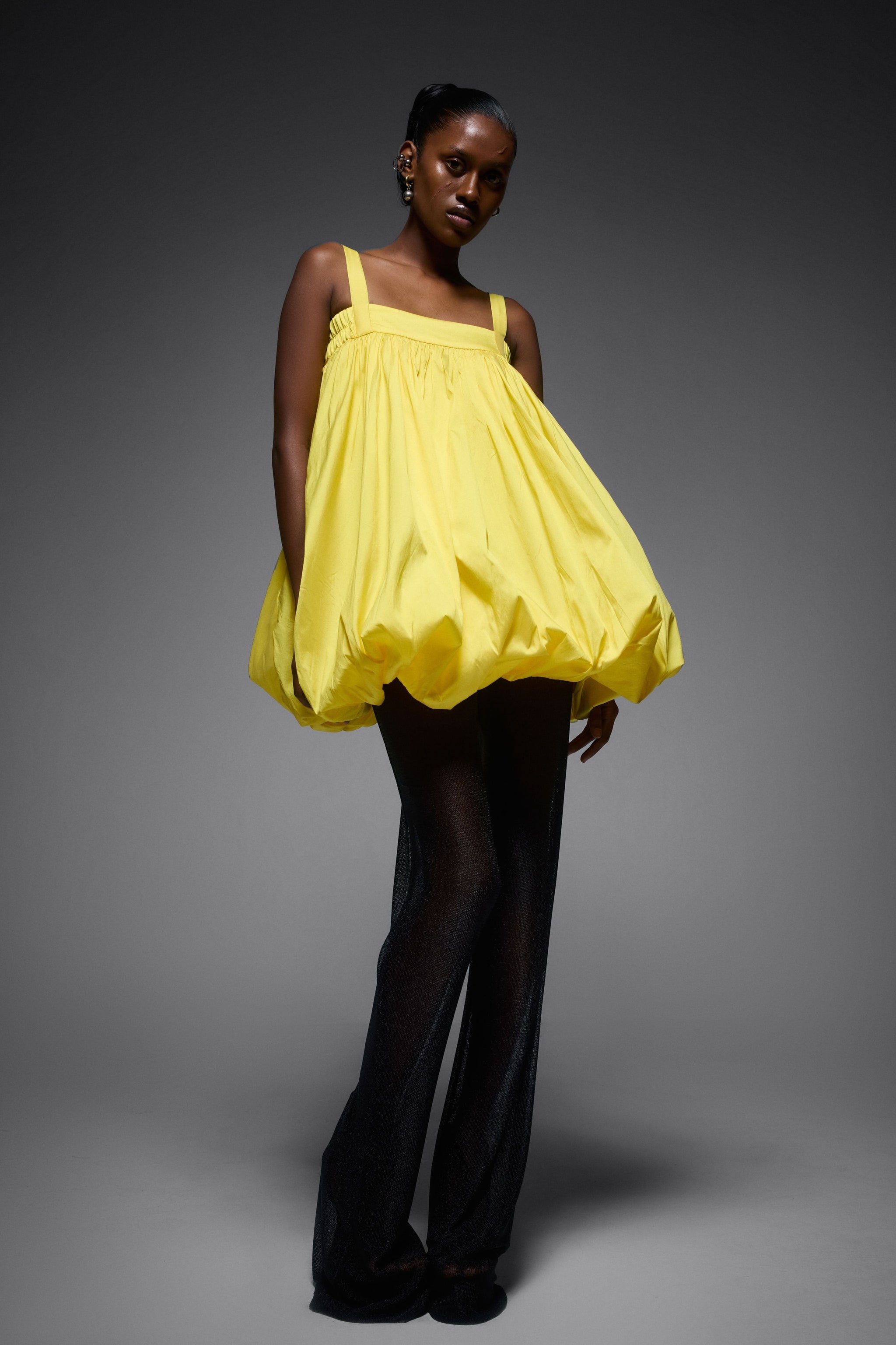 Bloni - Yellow Bubble Dress L Bloni - Yellow Bubble Dress L