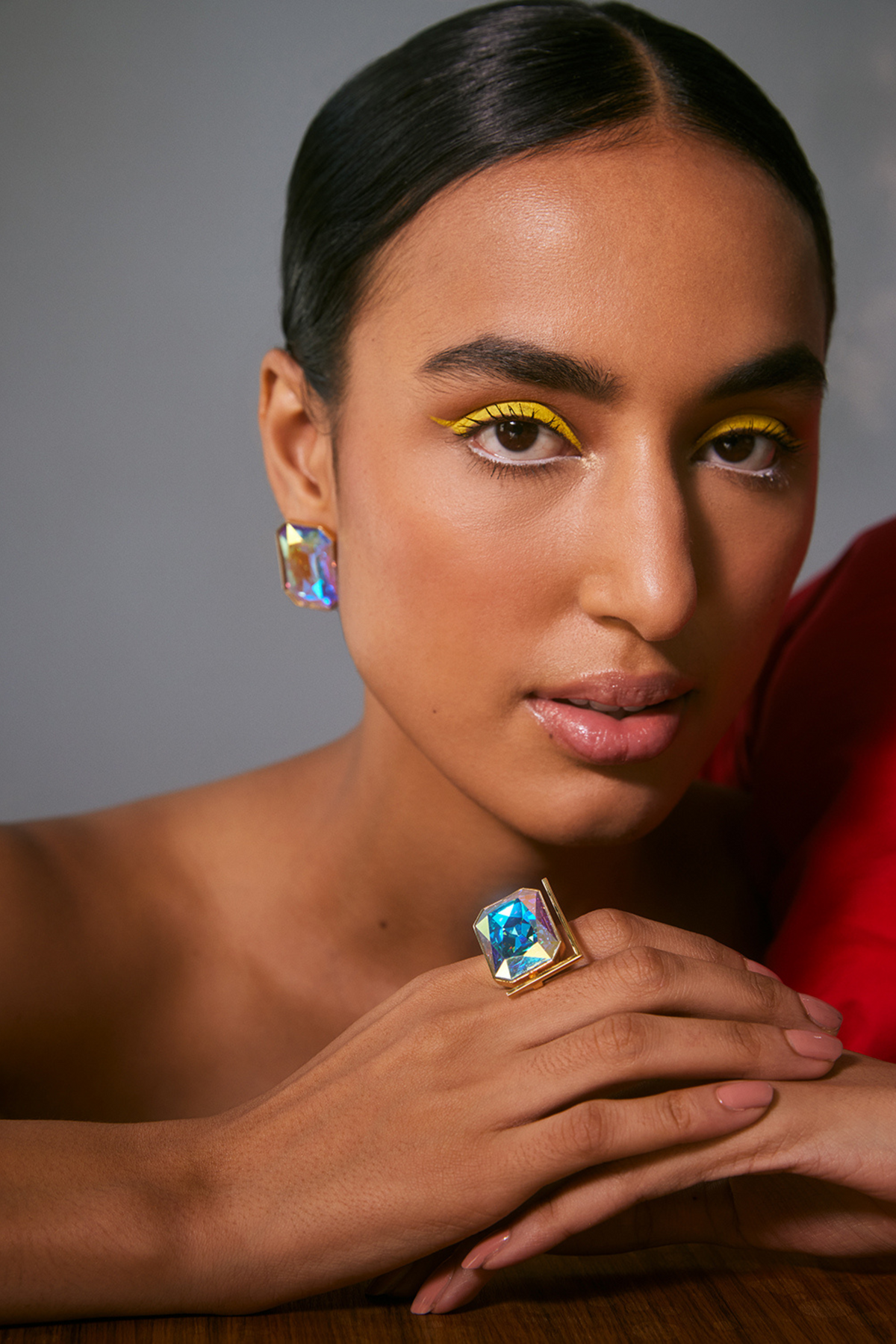 Radiance Crystal Cocktail Ring - Ab