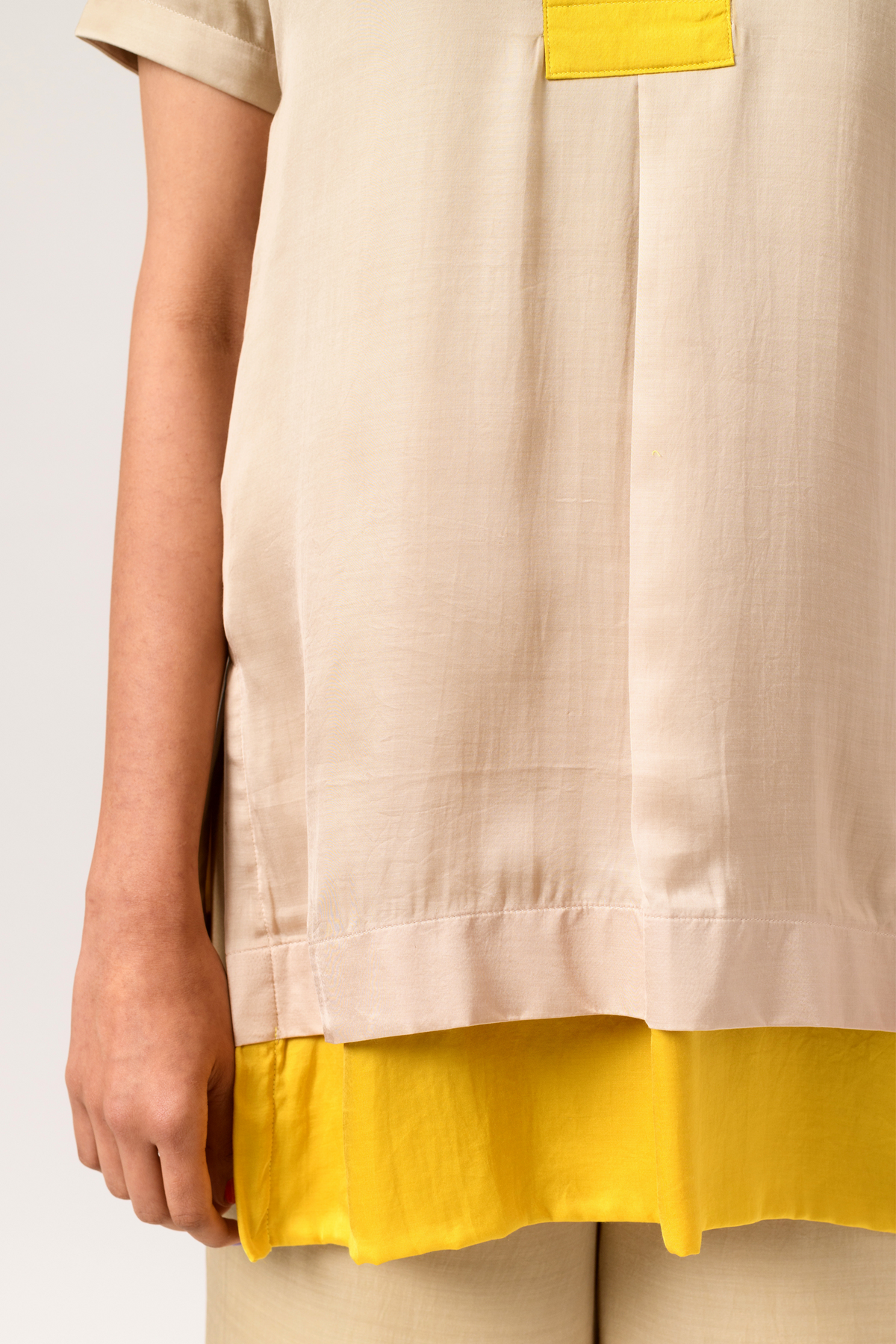Ecru yellow top