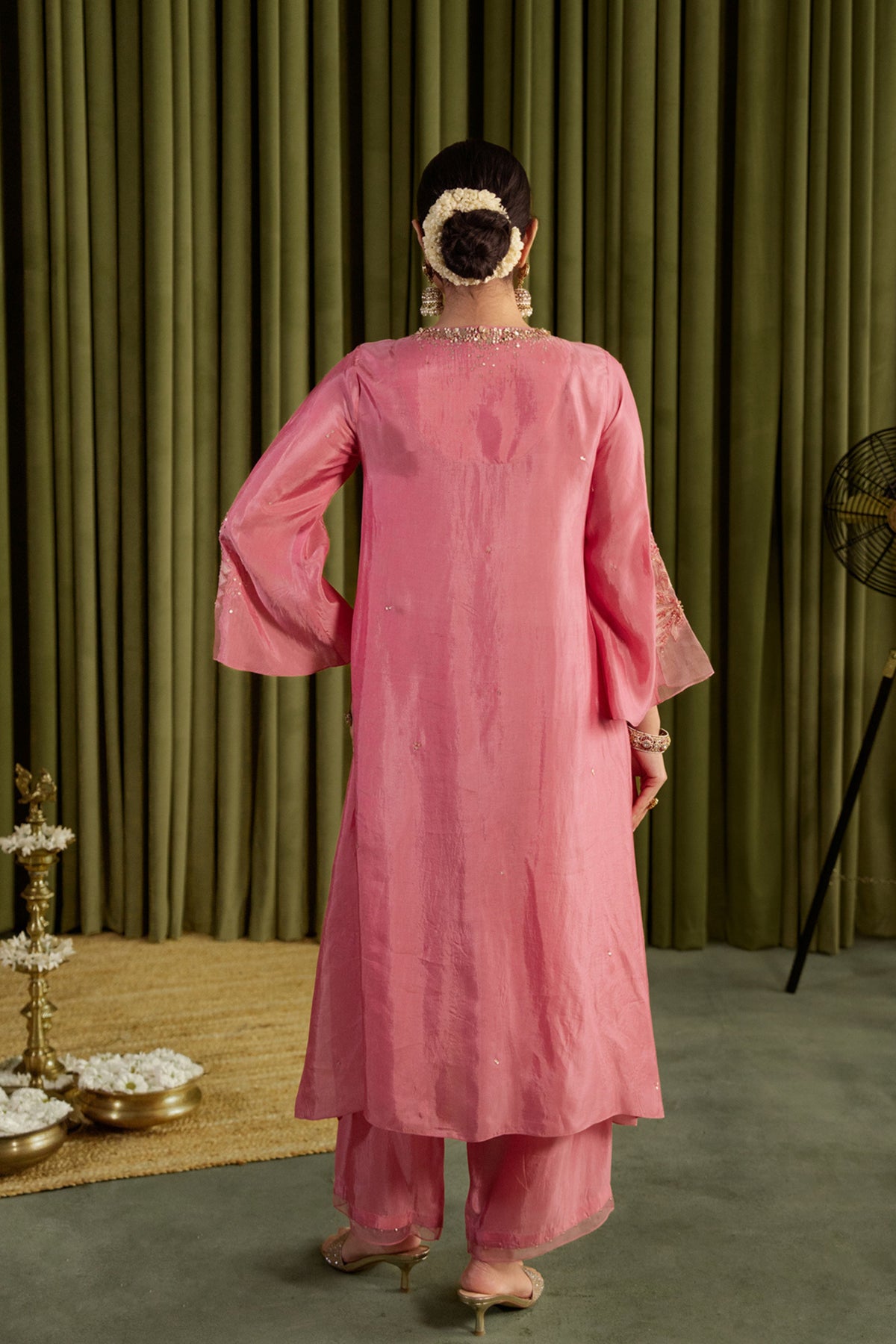 Rose Pink Magnolia Kurta Set