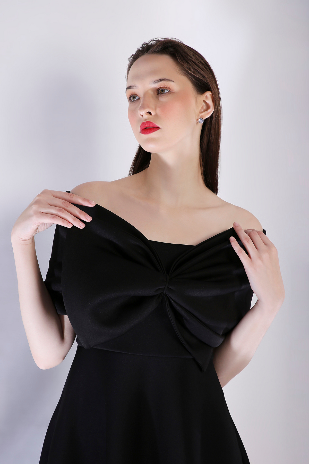 Vivienne Black Printed Dress