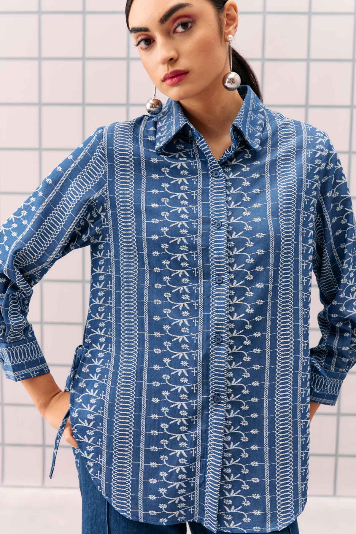 Dark Blue Alemai Shirt
