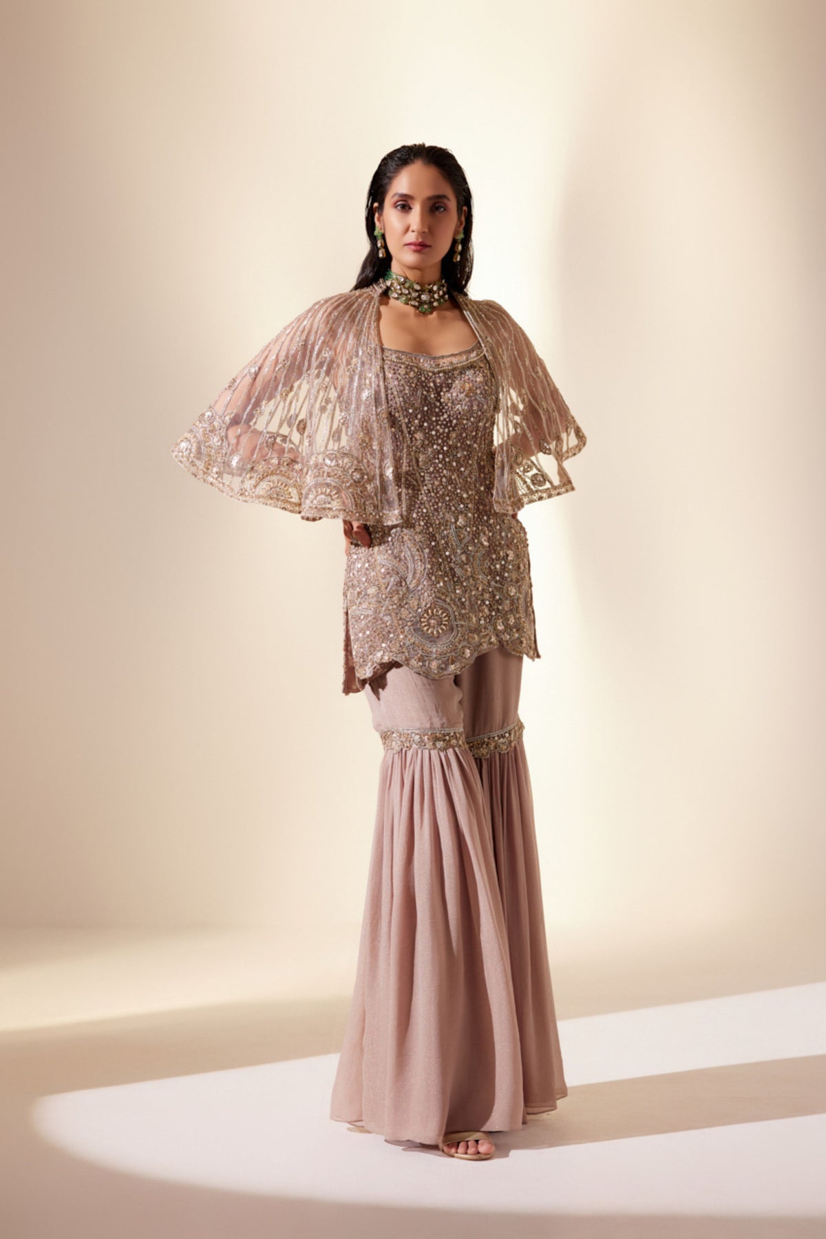 Astral Golden Sharara Set