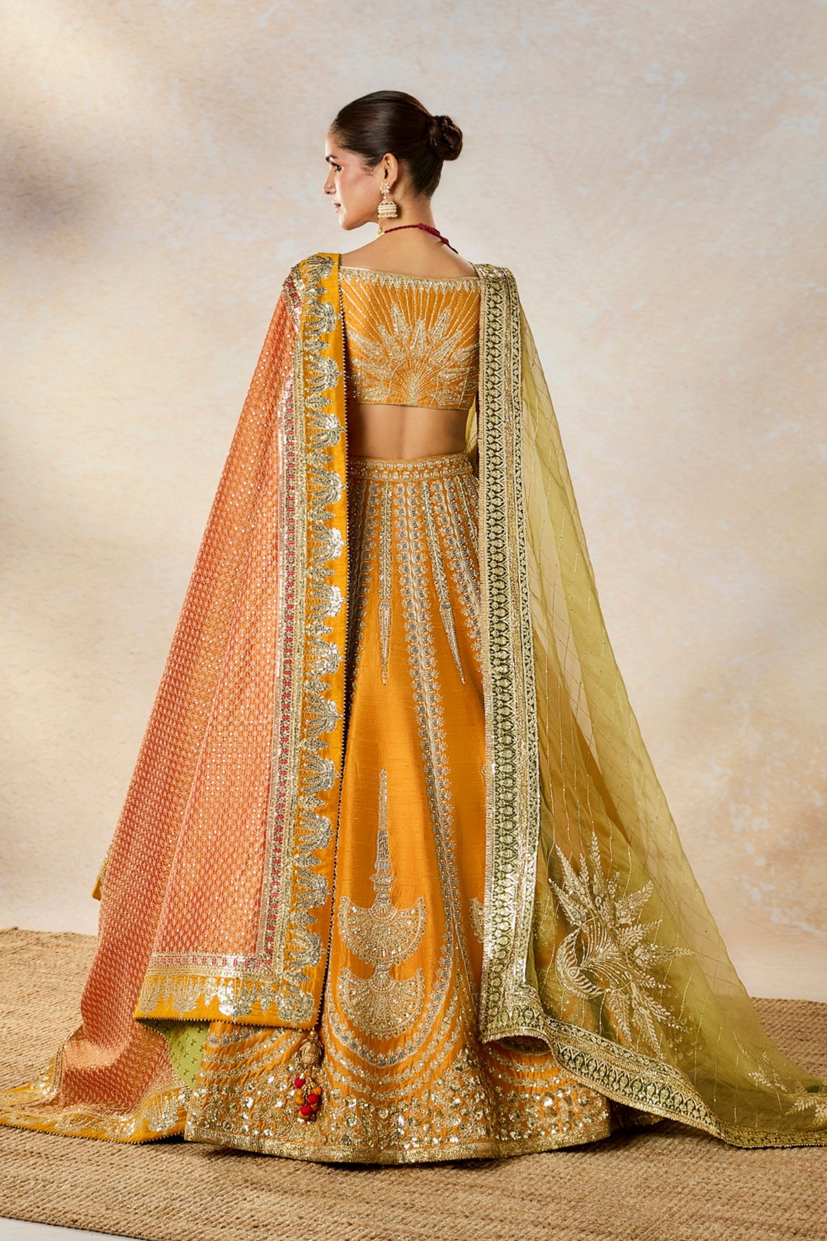 Imarti Lehenga With Double Dupatta