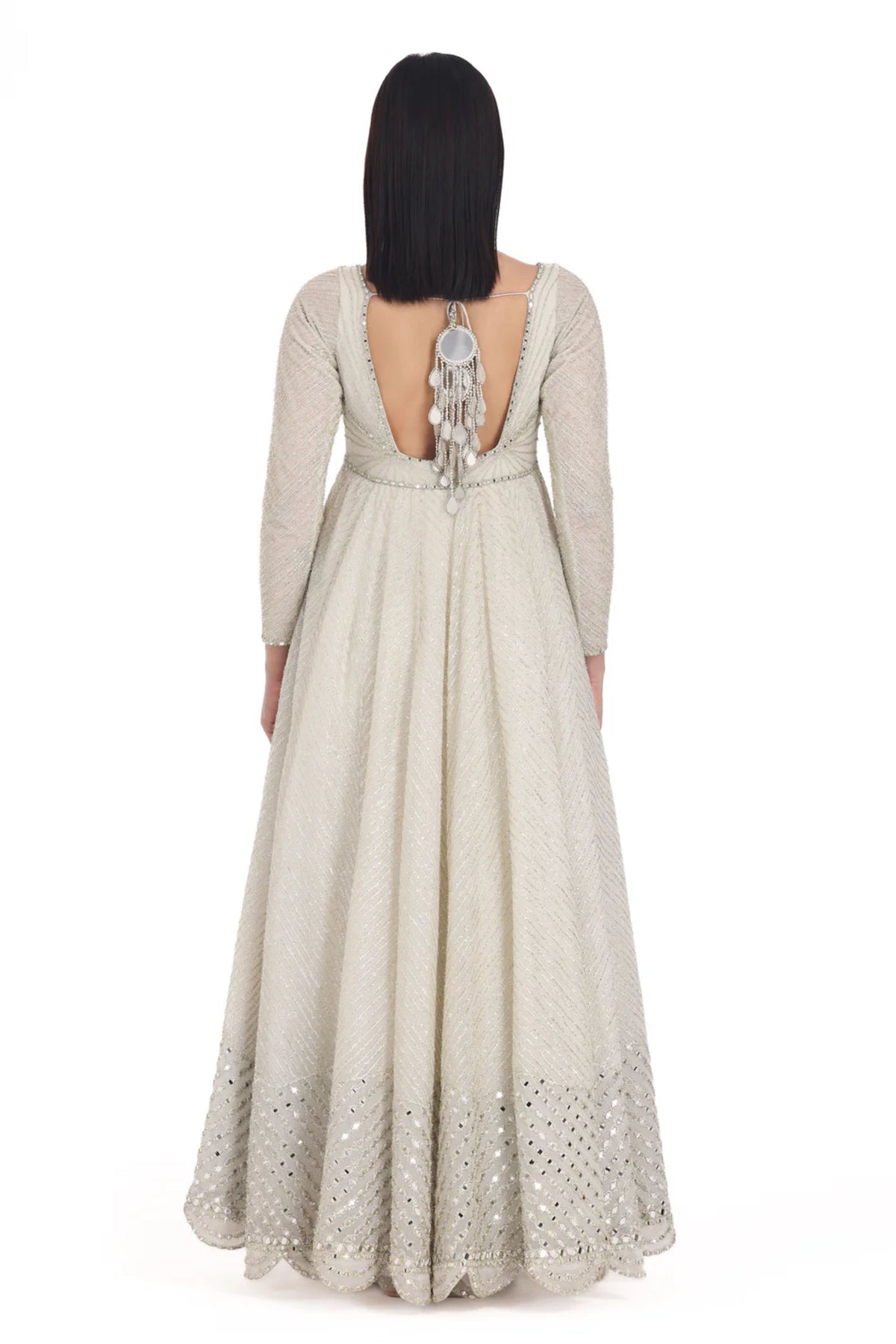 Ivory Anarkali Set