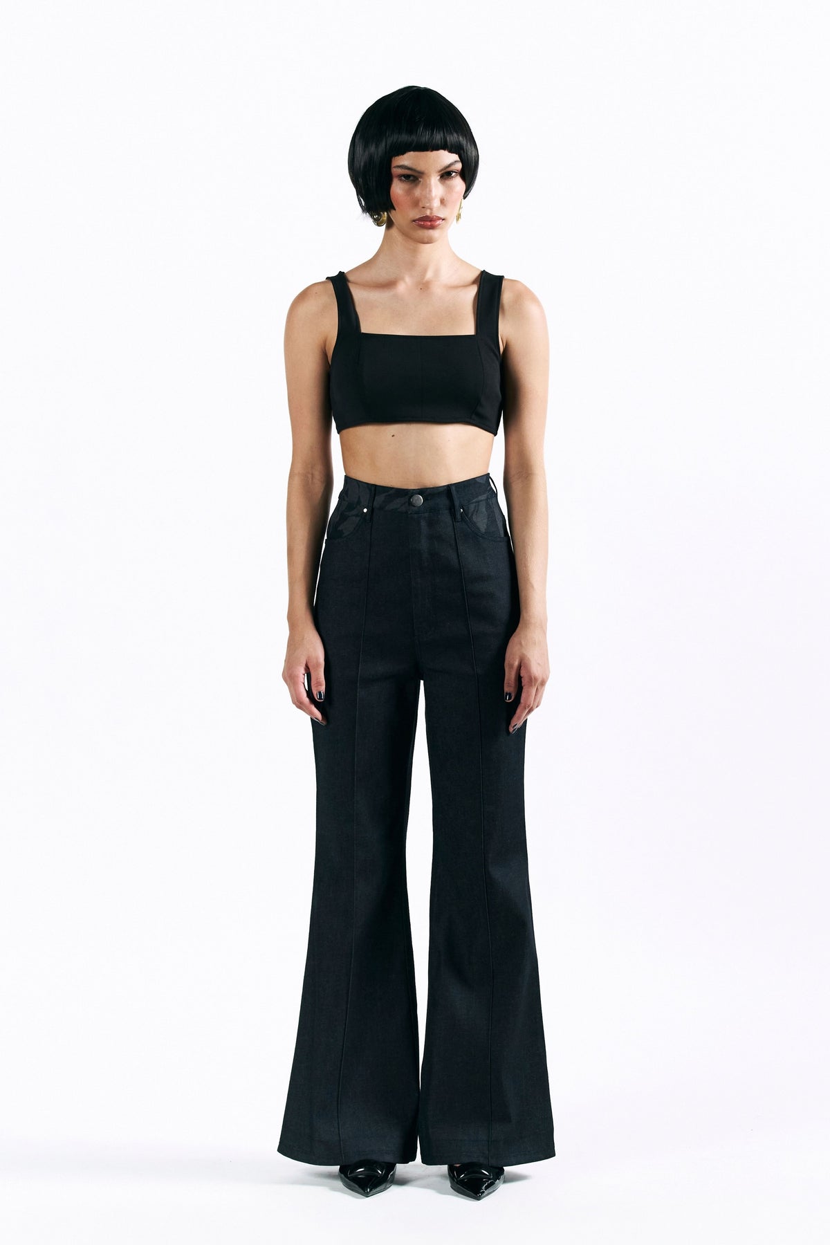 Etched Blossom Pants