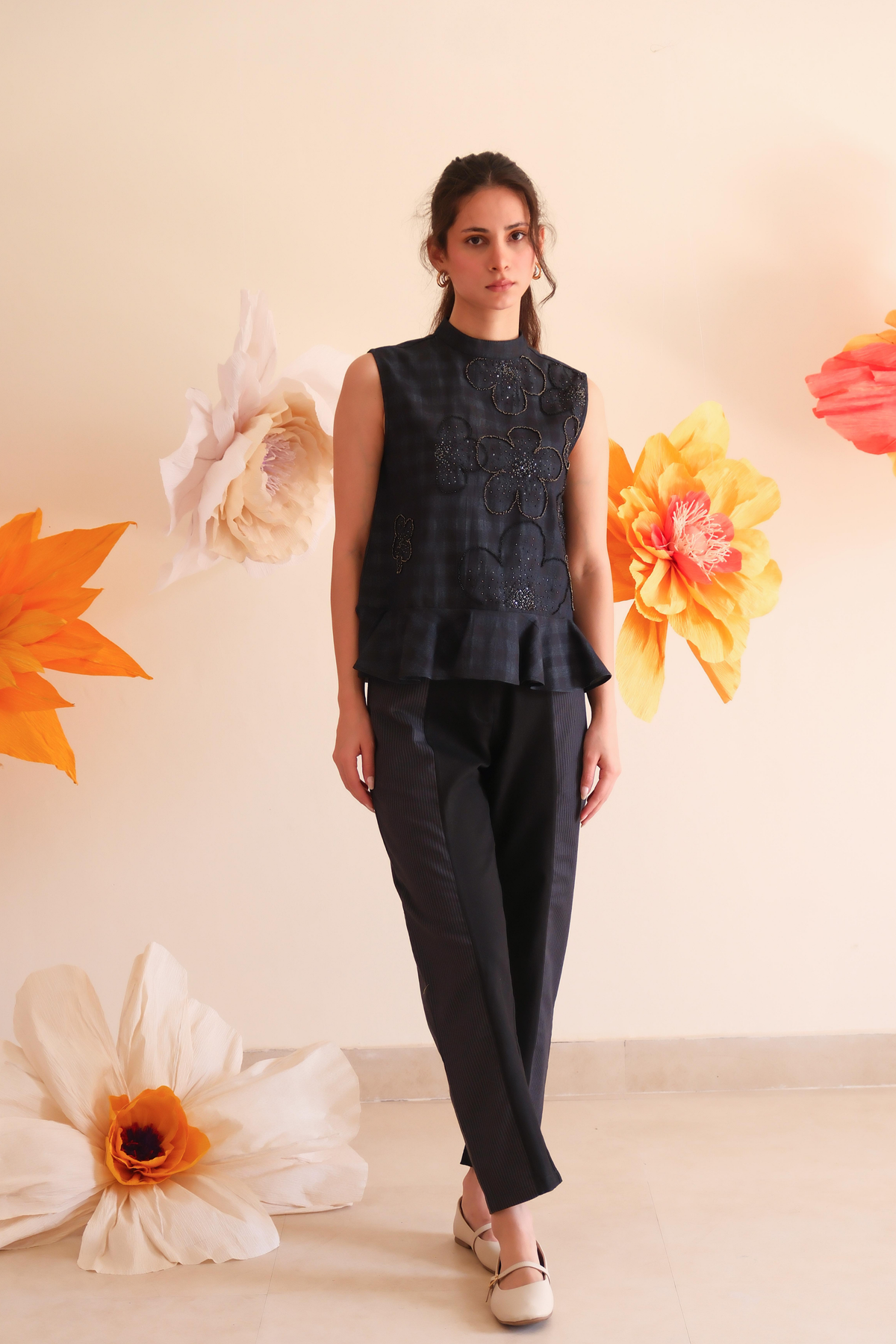Coal Panelled Pants