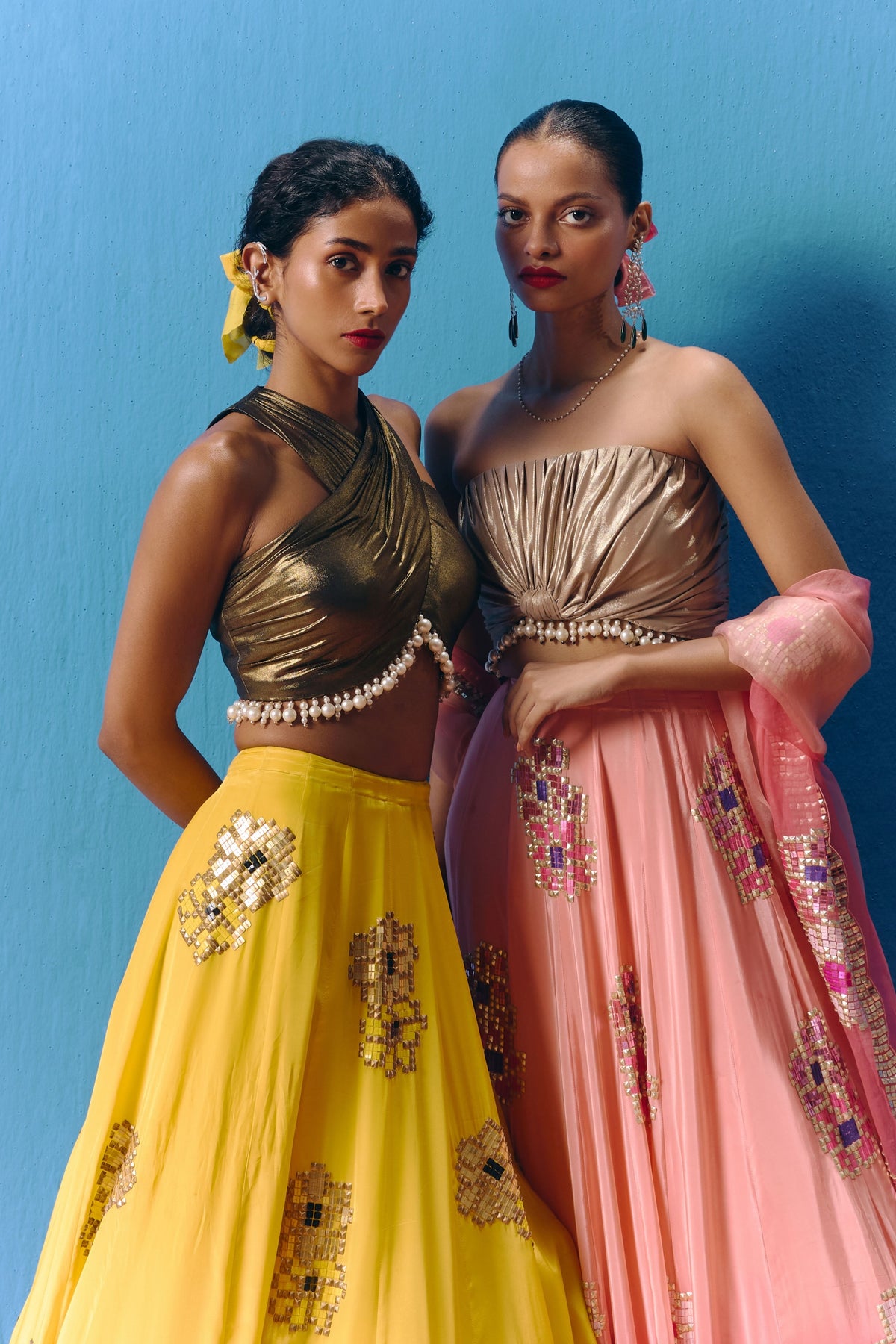 The Sunset Lehenga