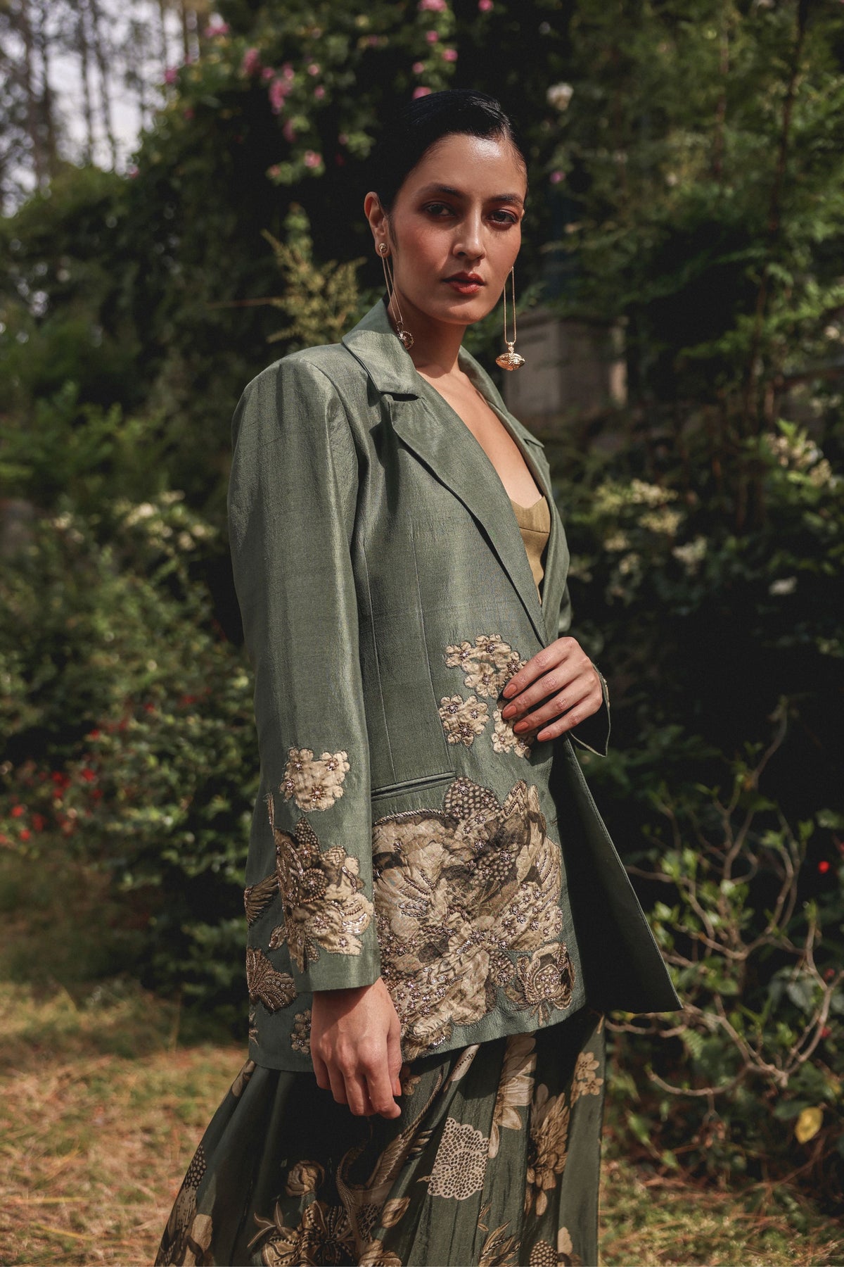 Garden Fold Blazer Set