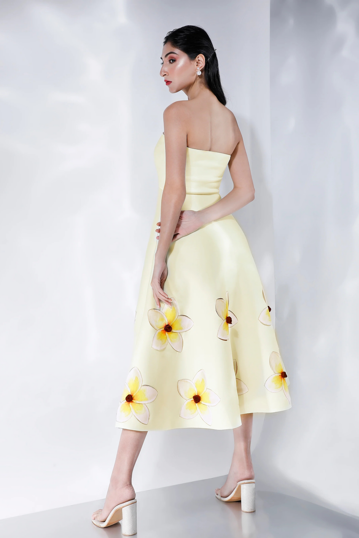 Cordelia Yellow Printed Dress