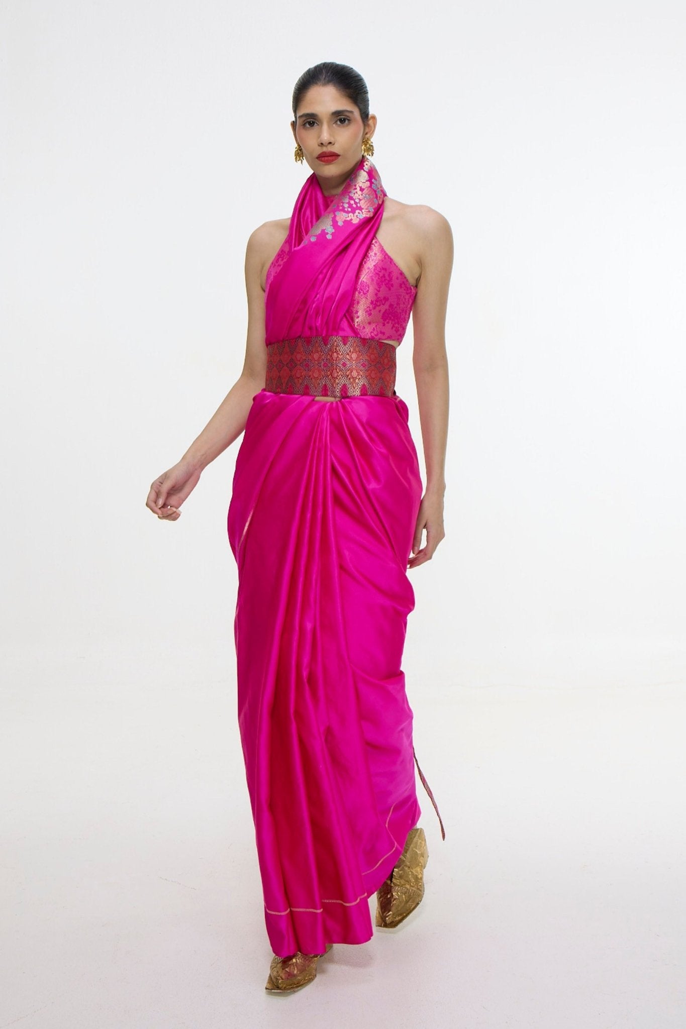 Handwoven Kadhwa Banarasi Saree - Ekaya - Elahe