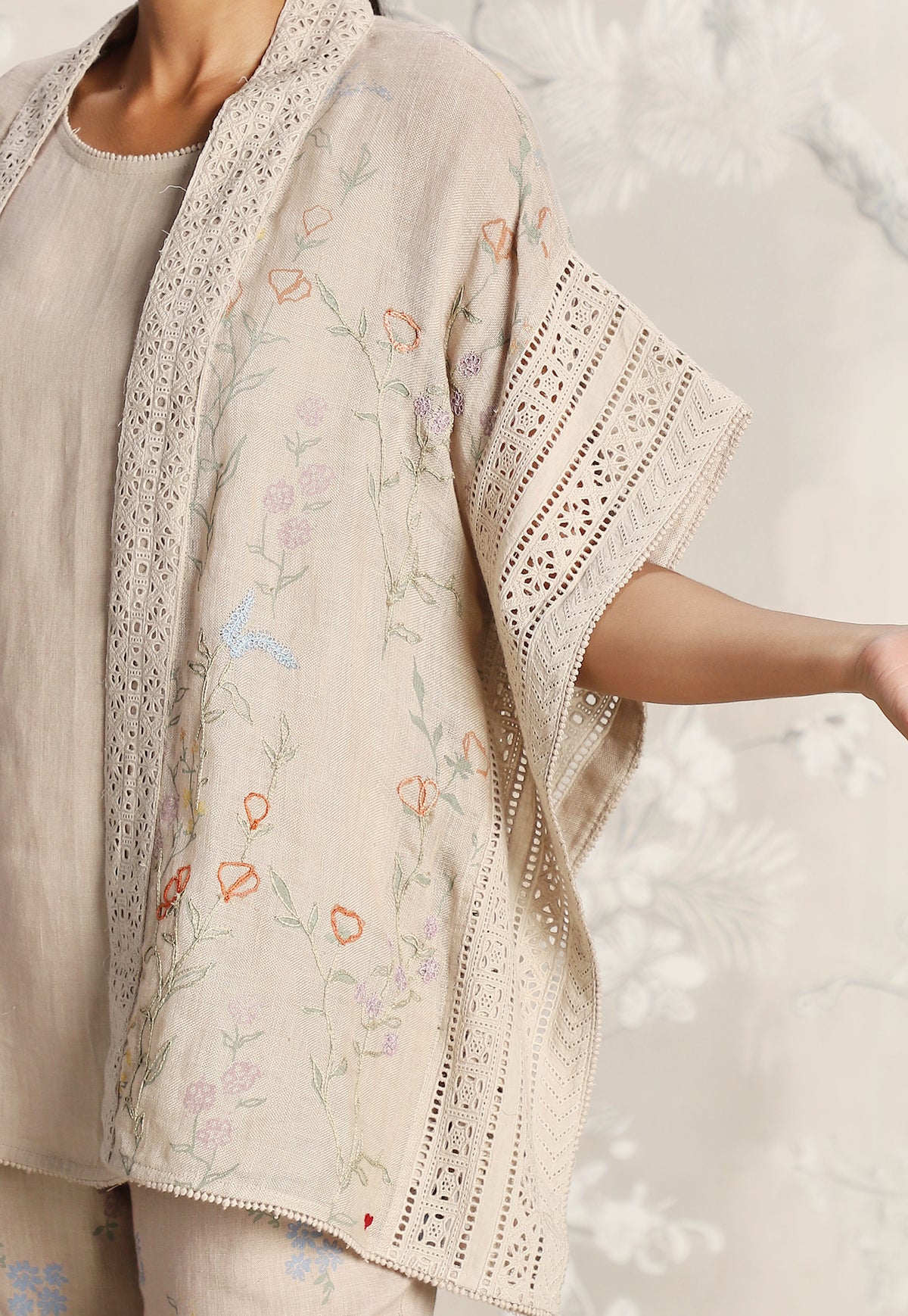 Sand Walk in the Clouds Short Kaftan Set