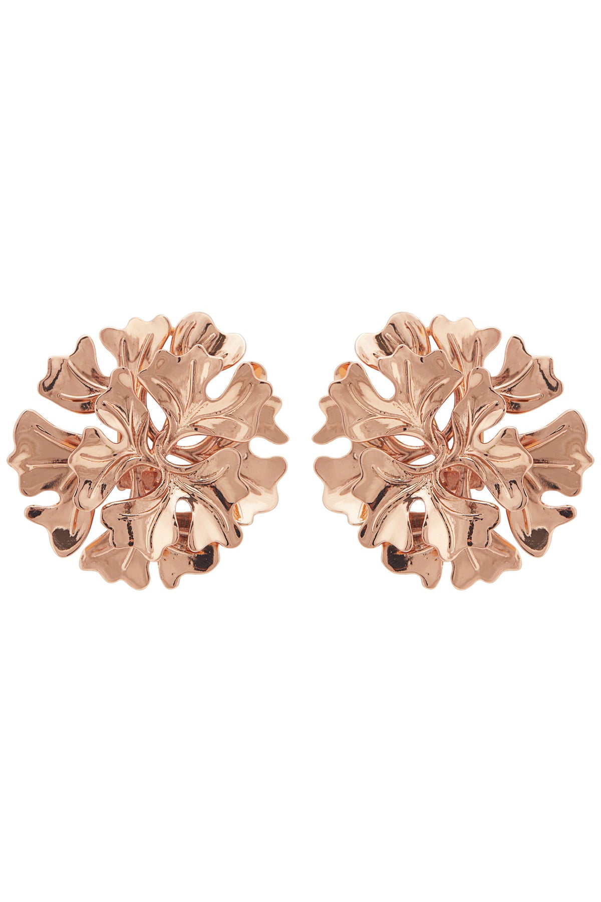 Rose gold bellis earrings