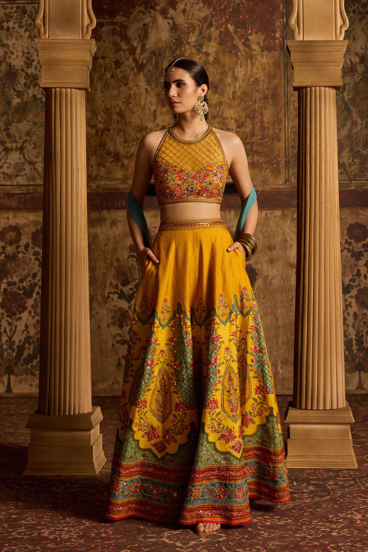 Arika Amber Sharara Set