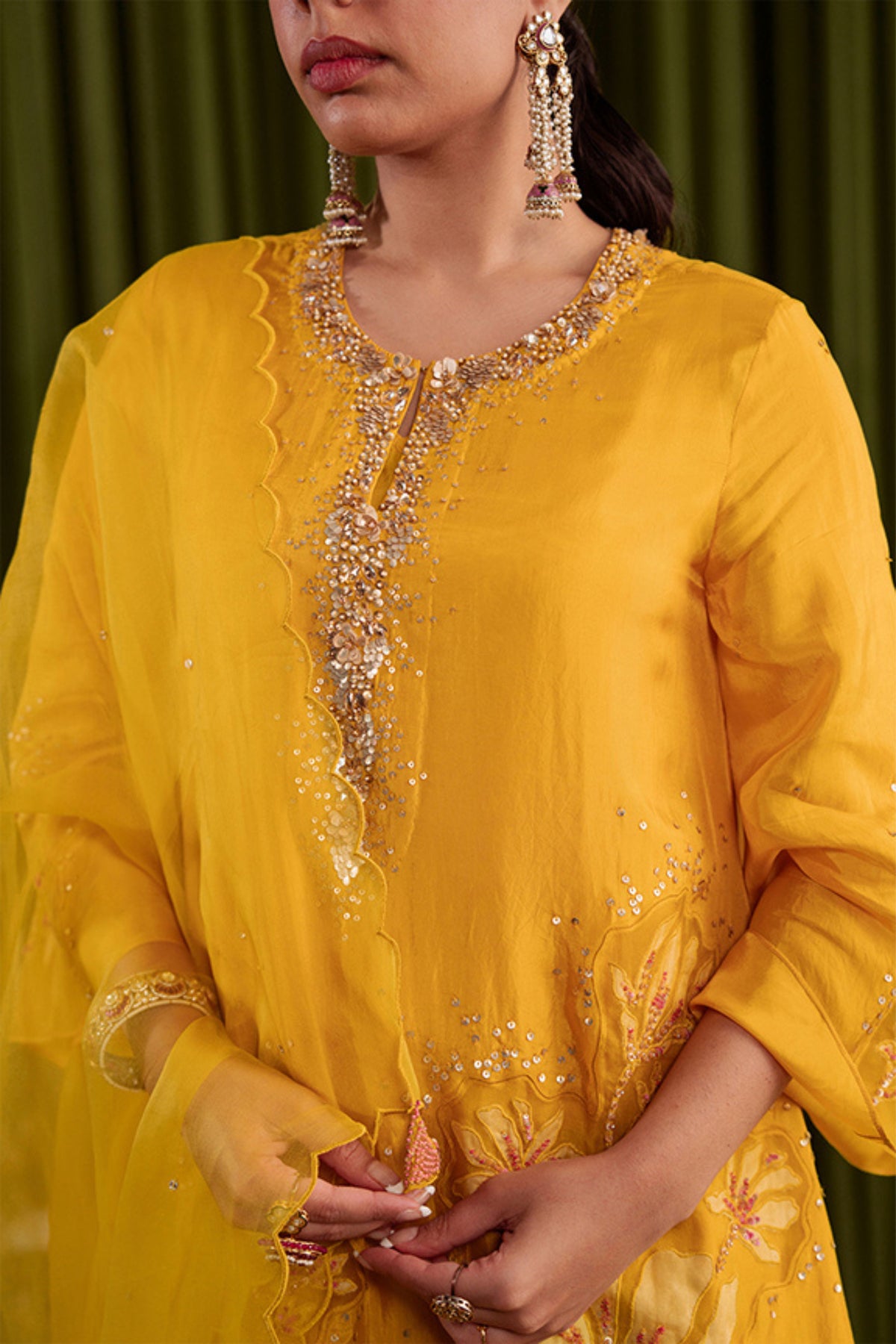Golden Yellow Magnolia Kurta Set