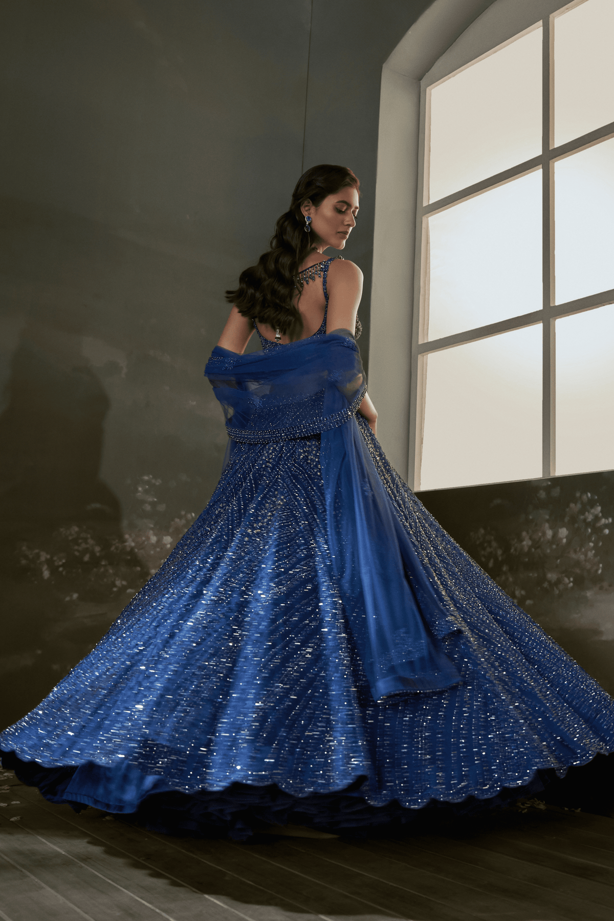 Midnight Blue Lehenga Set