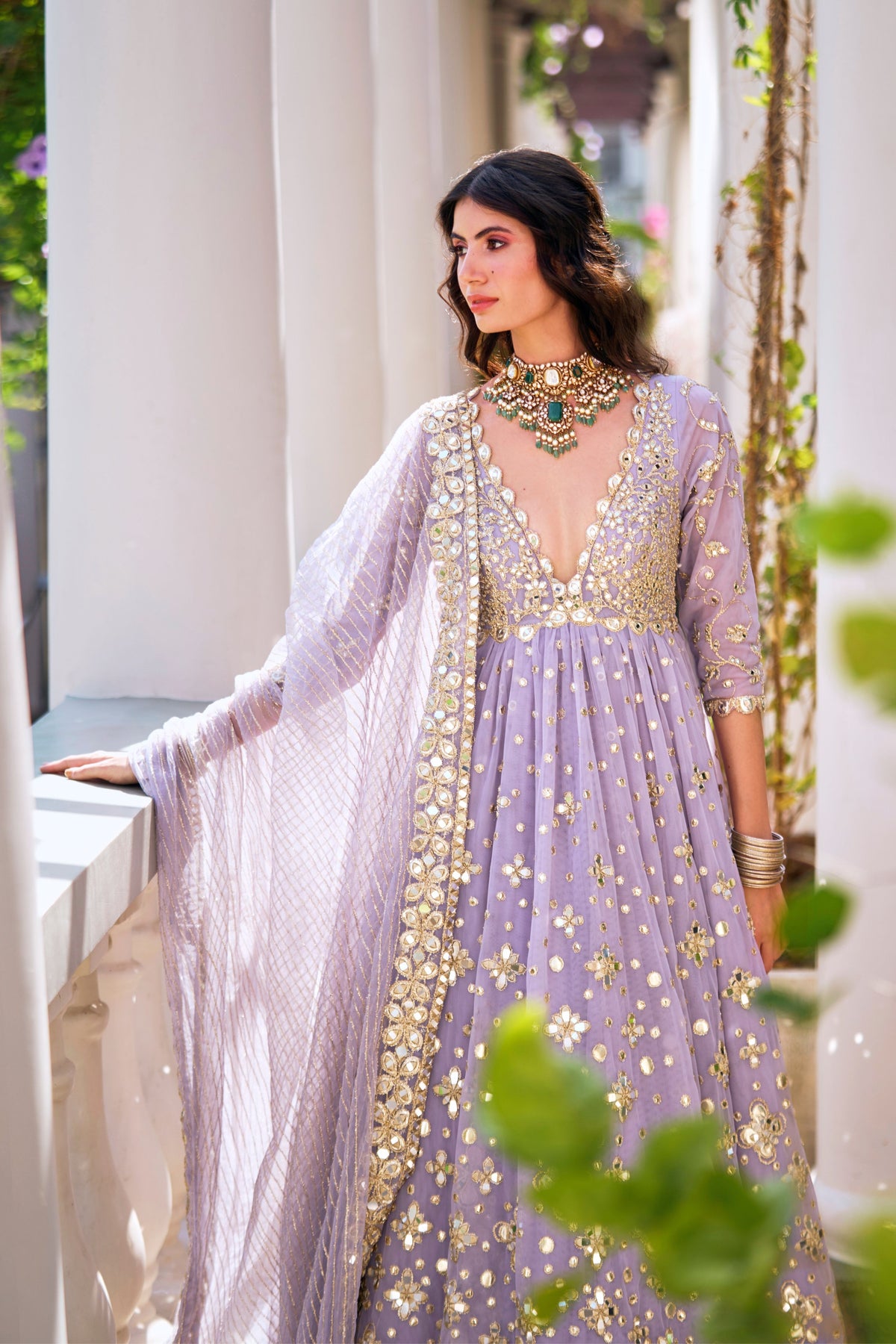 Martini Lilac Anarkali Set