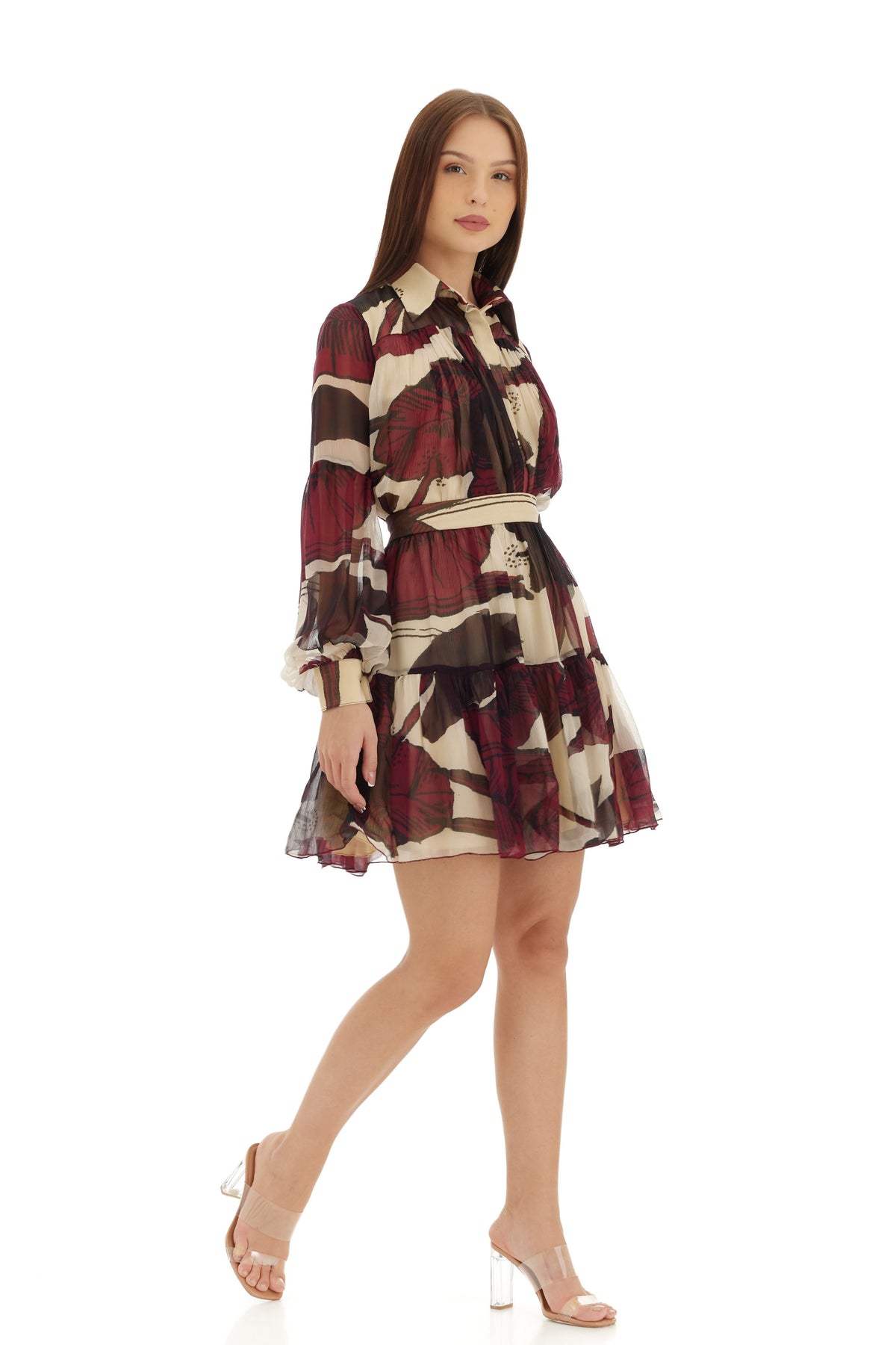 Off White and Brown Top