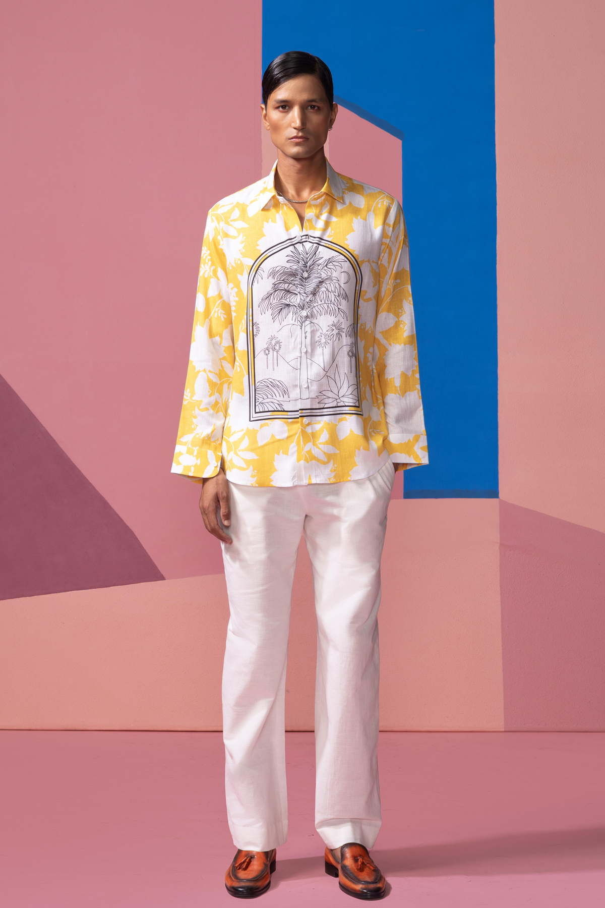 Yellow Window Pane Shirt
