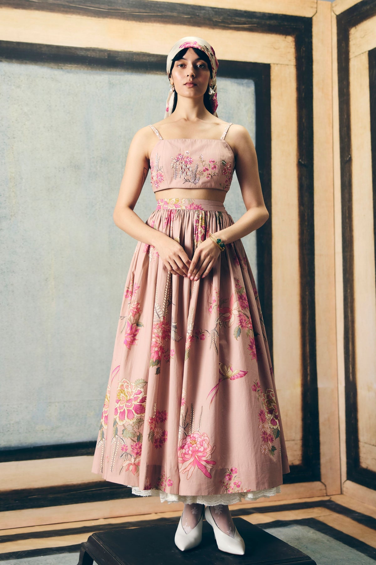 Alina Chalk Skirt Set