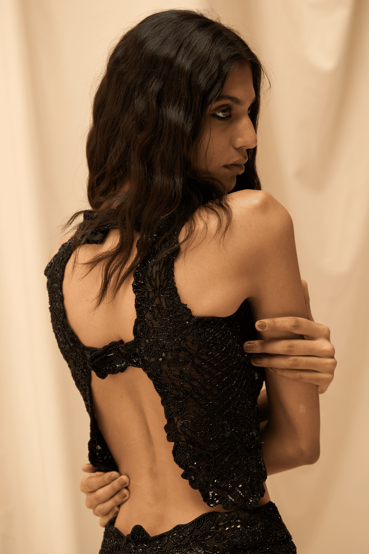 Black Aquatic Noir Co-ord Set