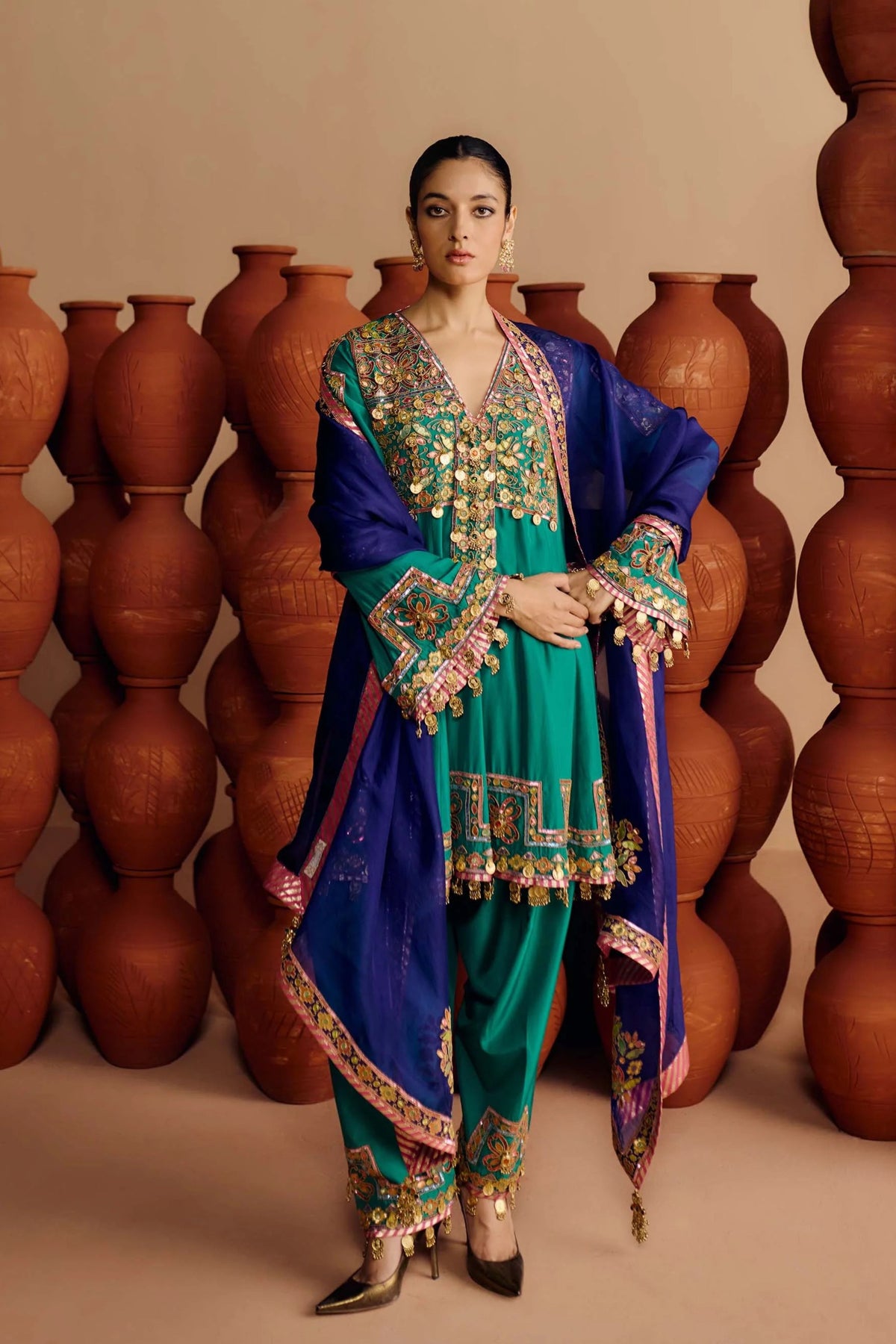 Ziya Kalidaar Kurta Salwar Set