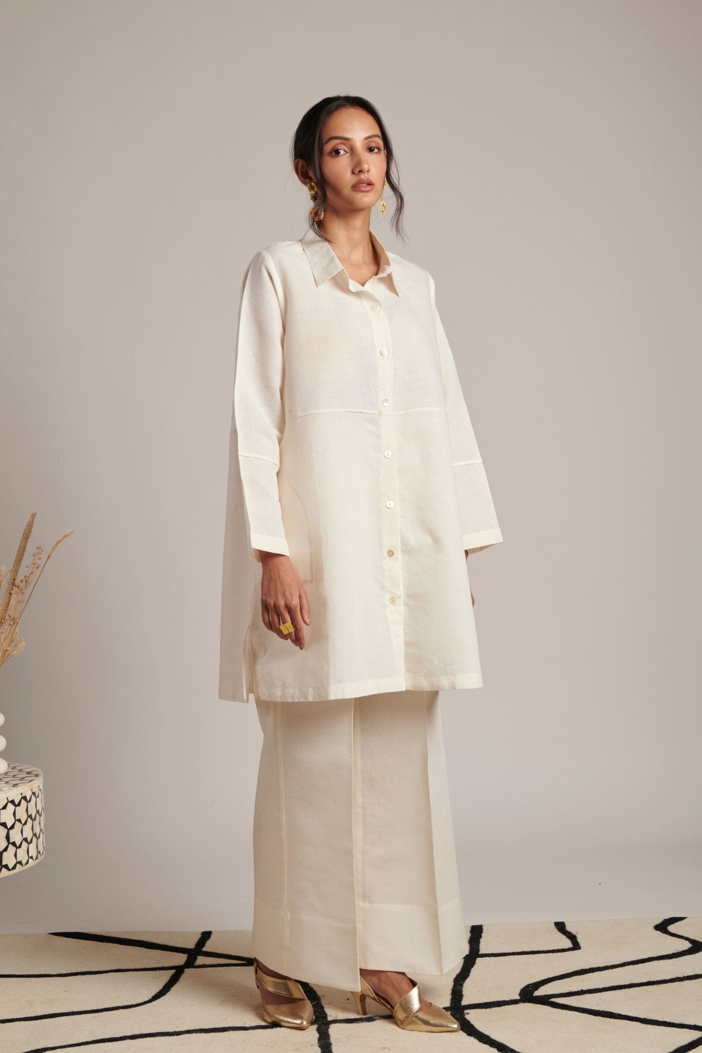 Pearl Grace Shirt Tunic - Moh India - Elahe