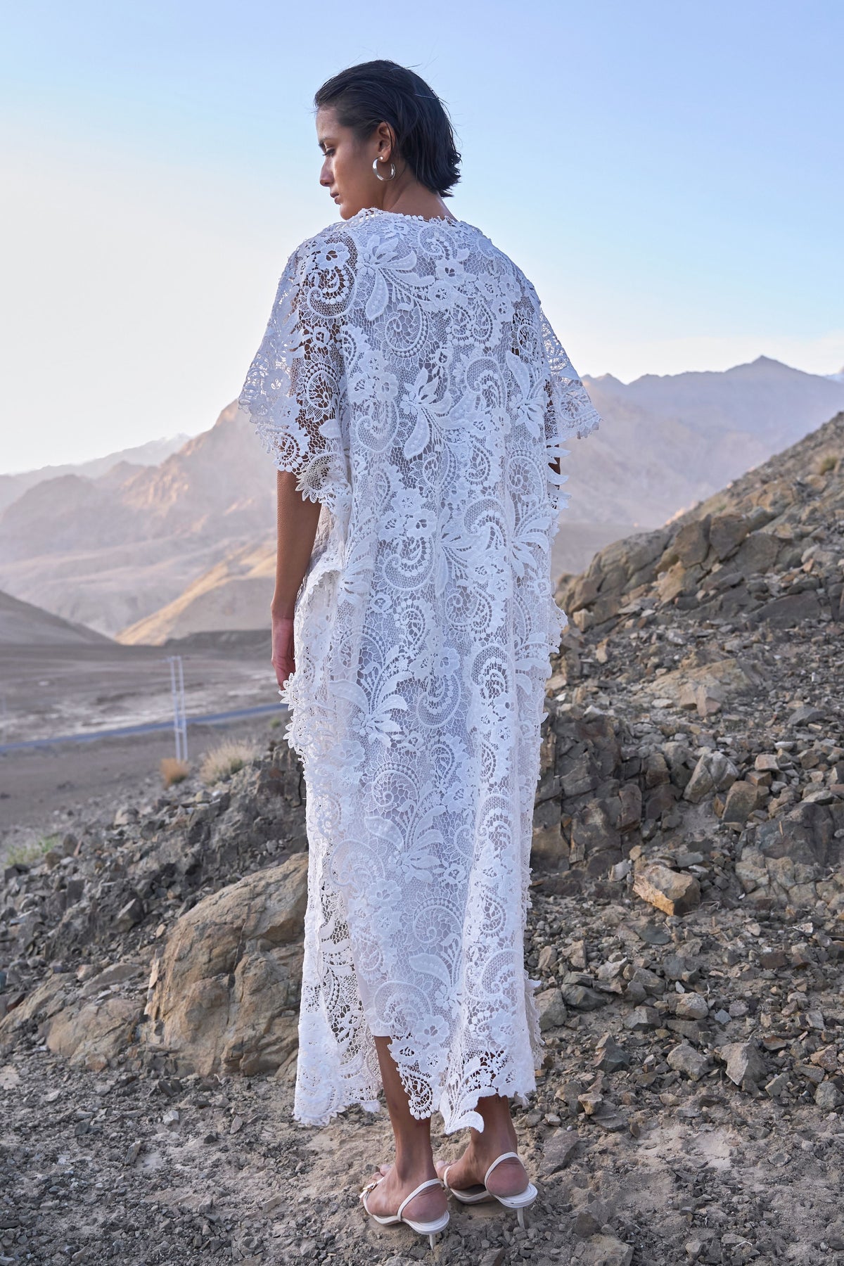 Lace Kaftan Dress