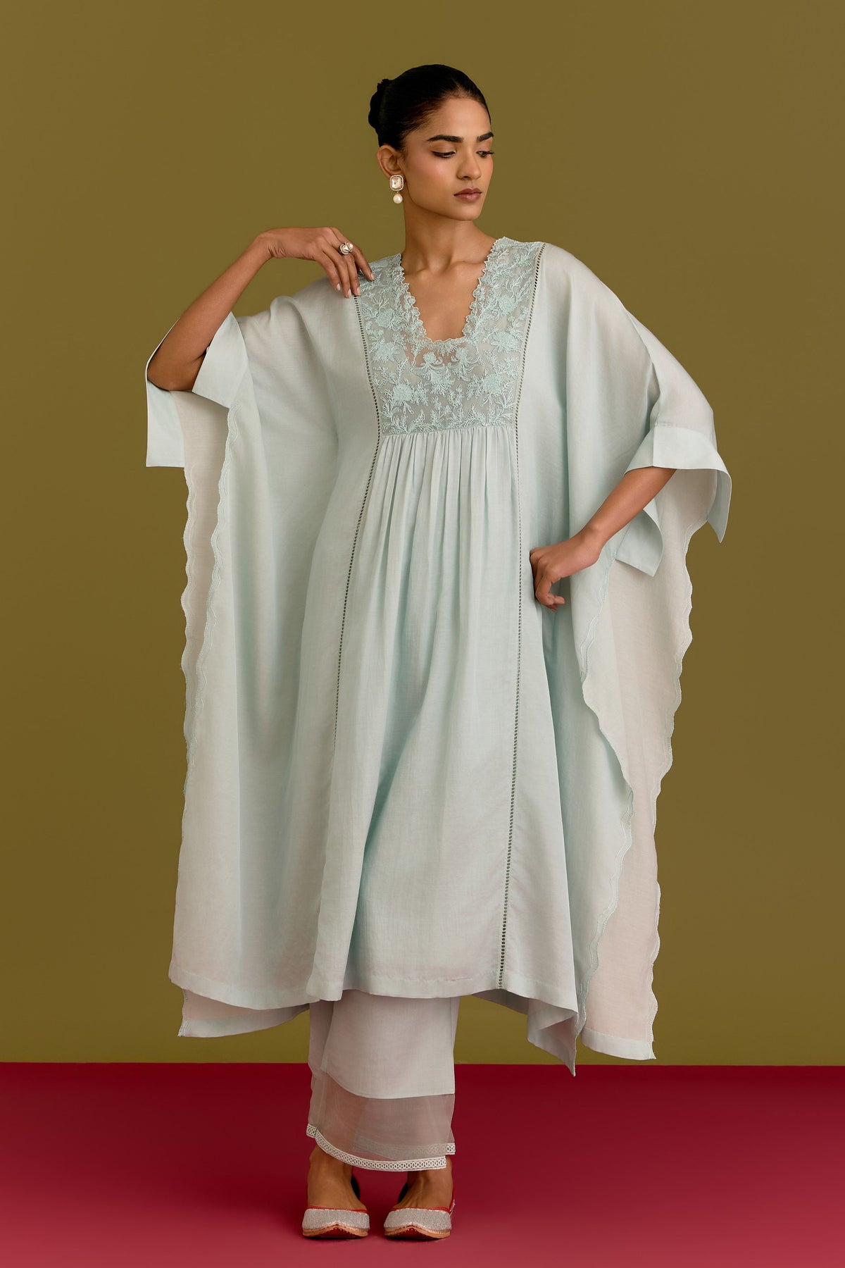 Powder Blue Kaftan Set