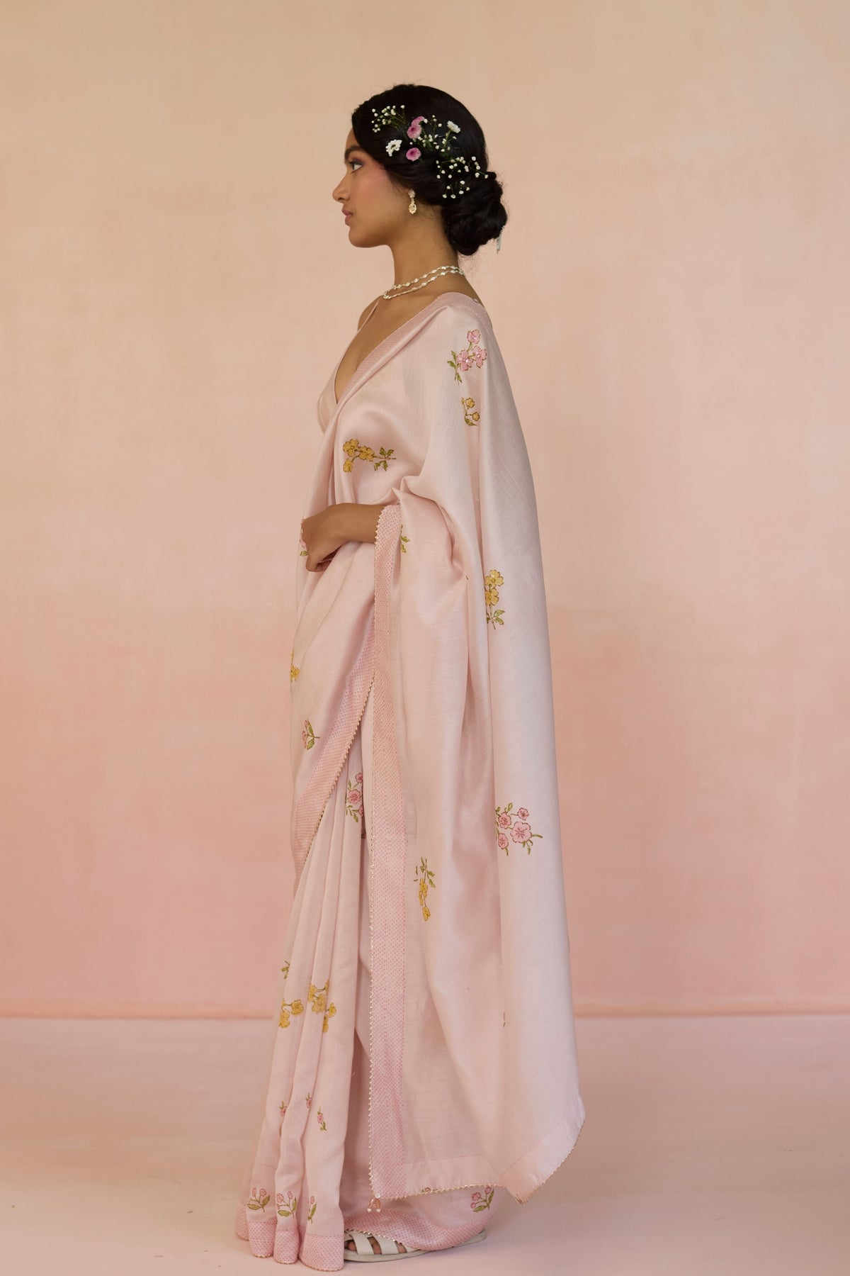 Gulabi Silk Saree