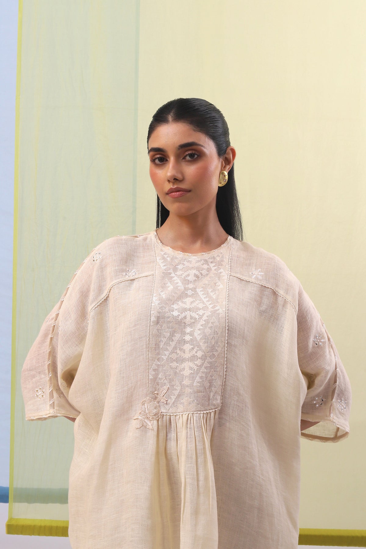 Beige Ifra Co-ordinate Set
