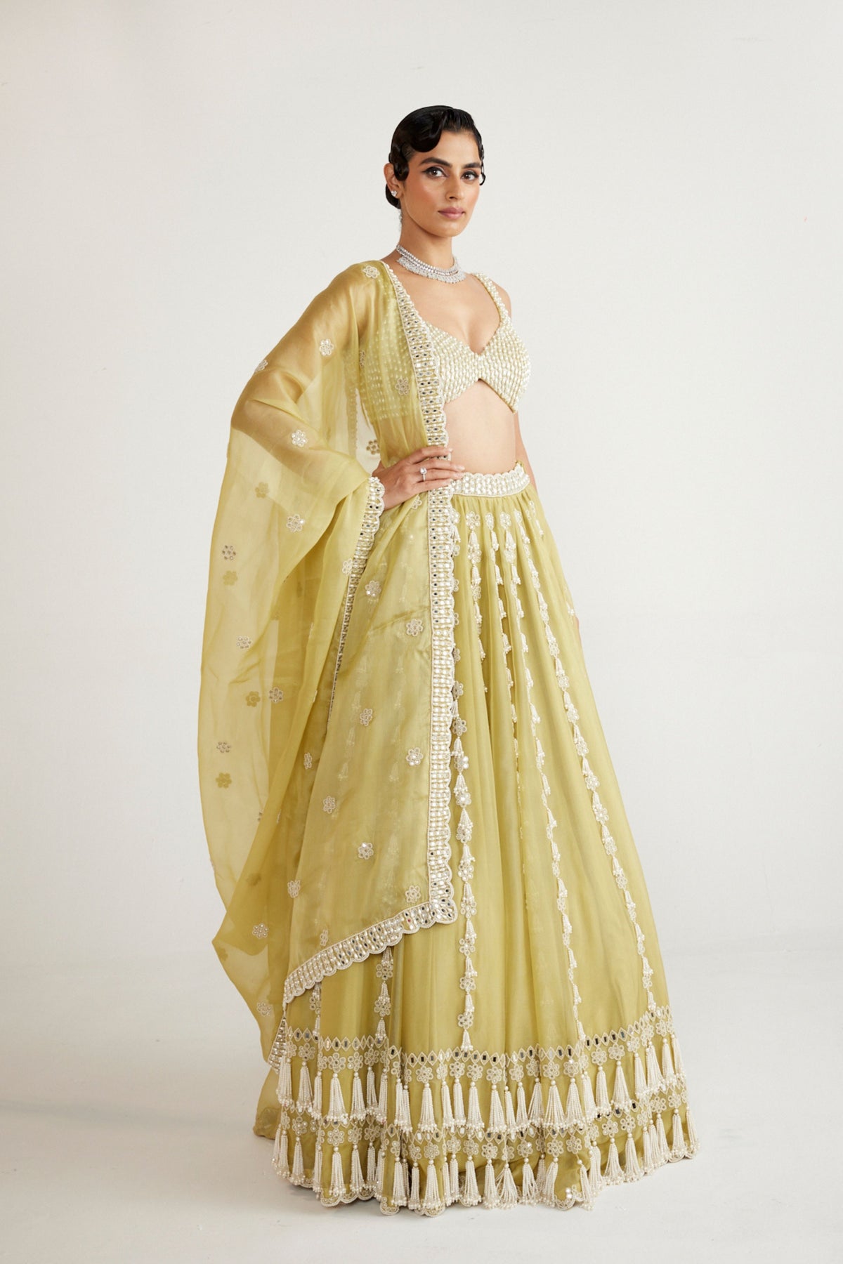 Fern Green Chandelier Lehenga Set
