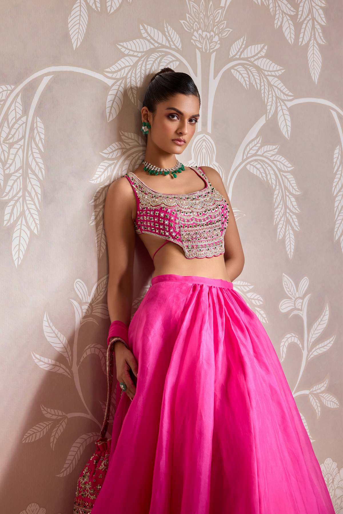 Bright Fucshia Lehenga Set