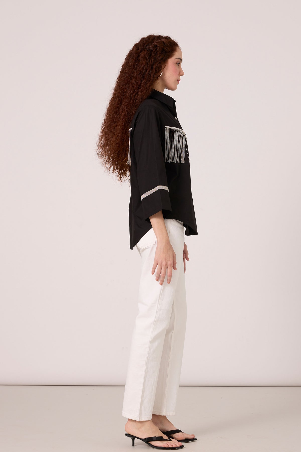 Dari Fringe Black Shirt
