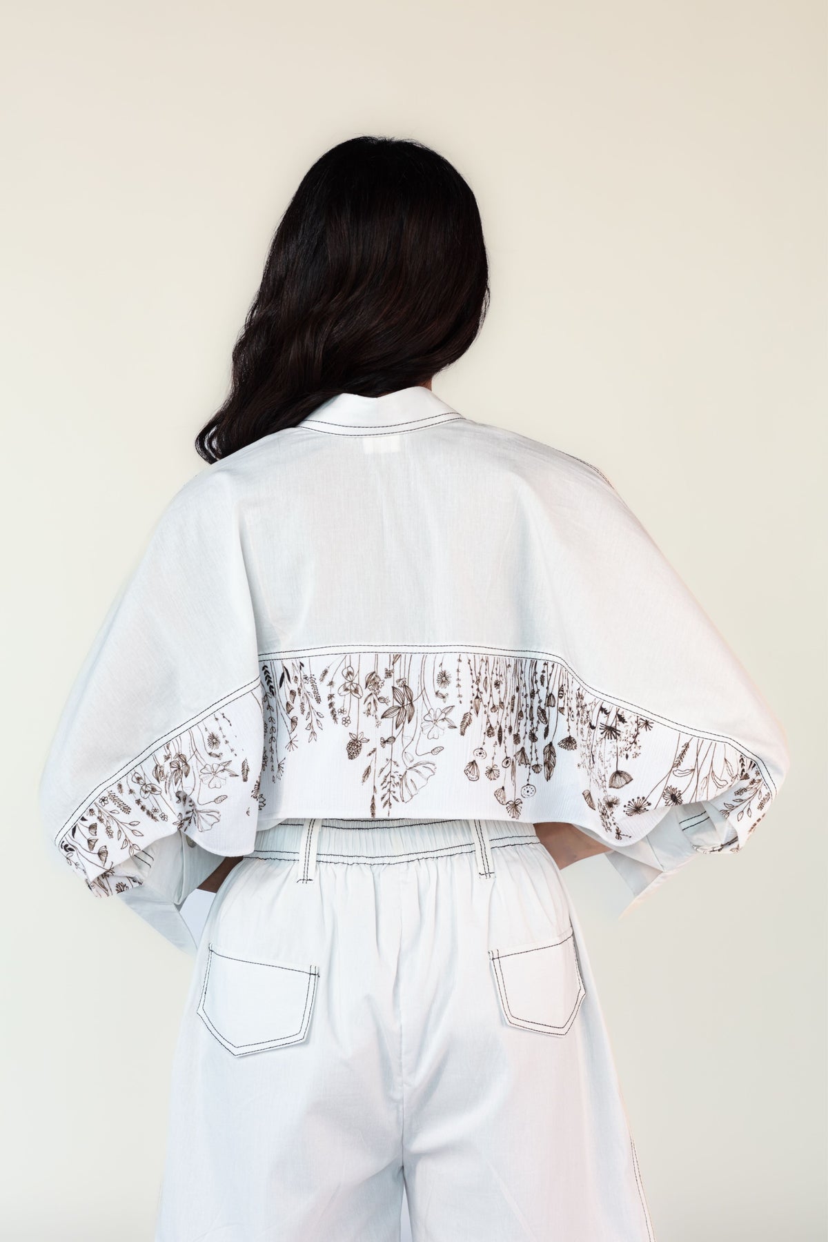 Vintage White Bermuda Shorts