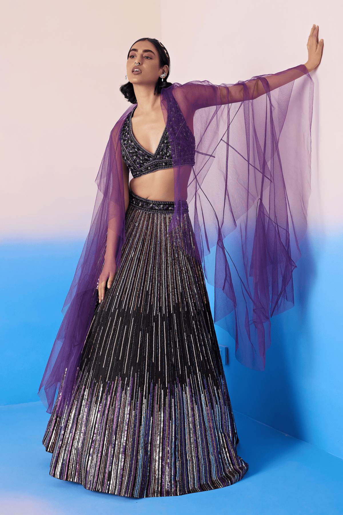Black Lehenga Set