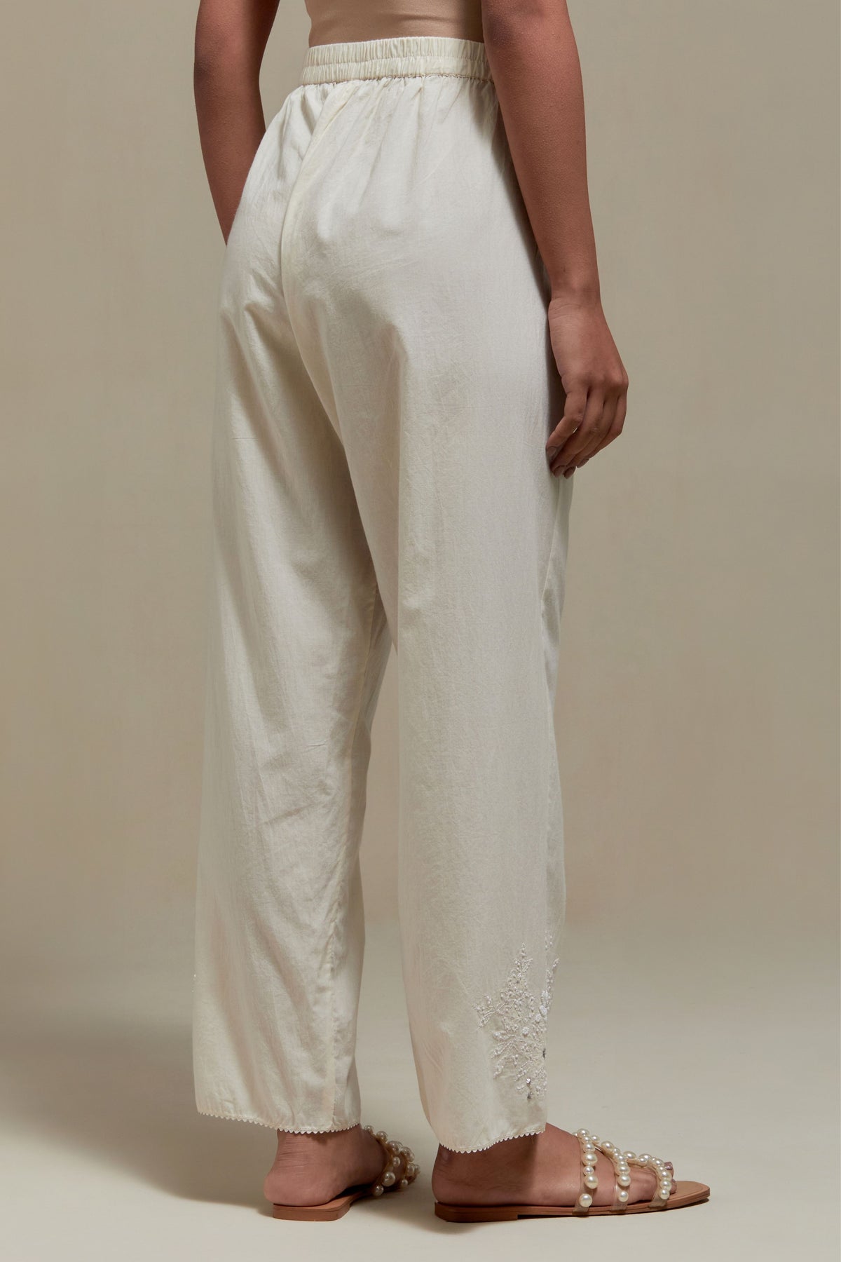 Salmon Cotton Pants