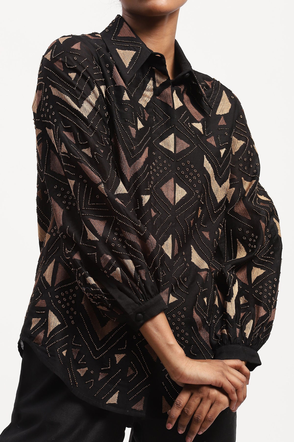 Embellished Chevron Shirt