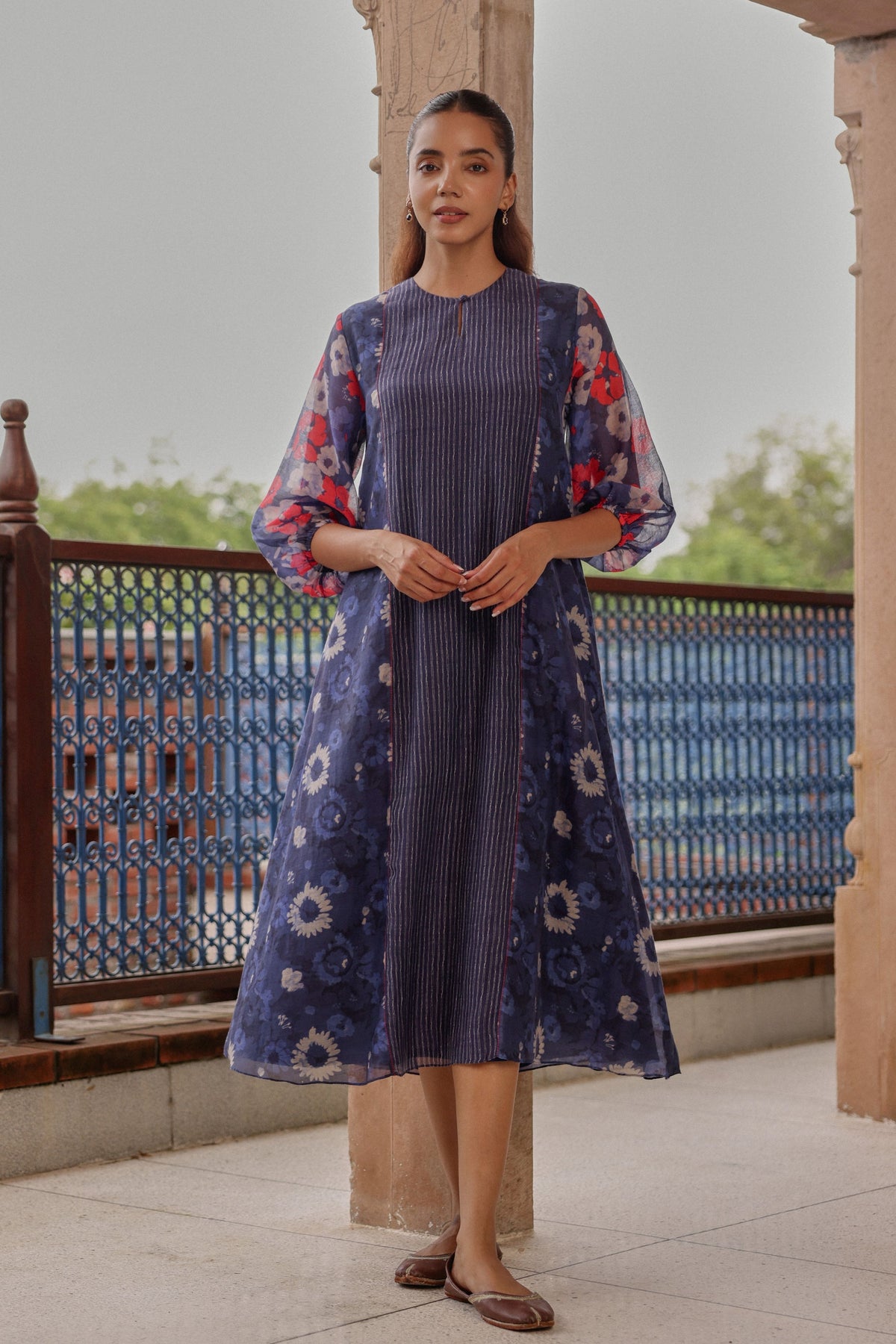Indigo Bloom Dress
