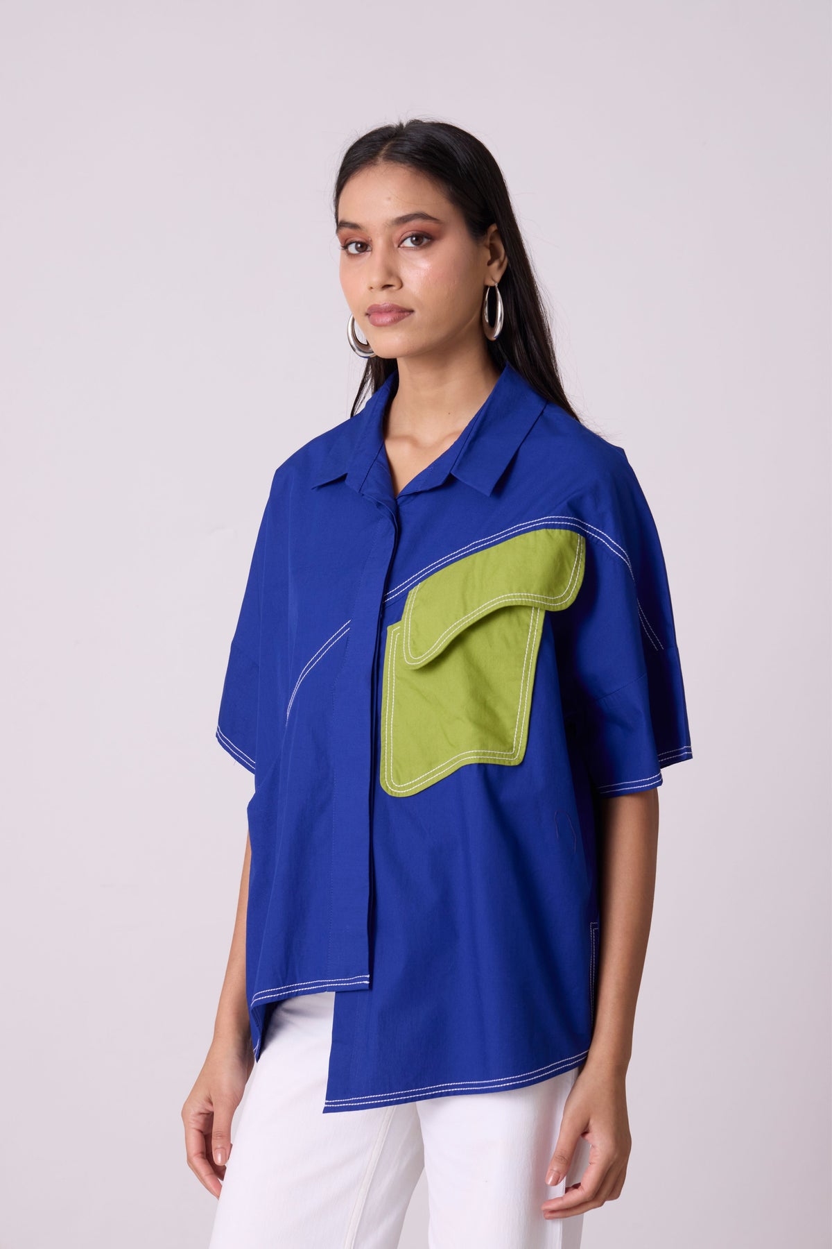 Andrea Cosmic Blue Shirt
