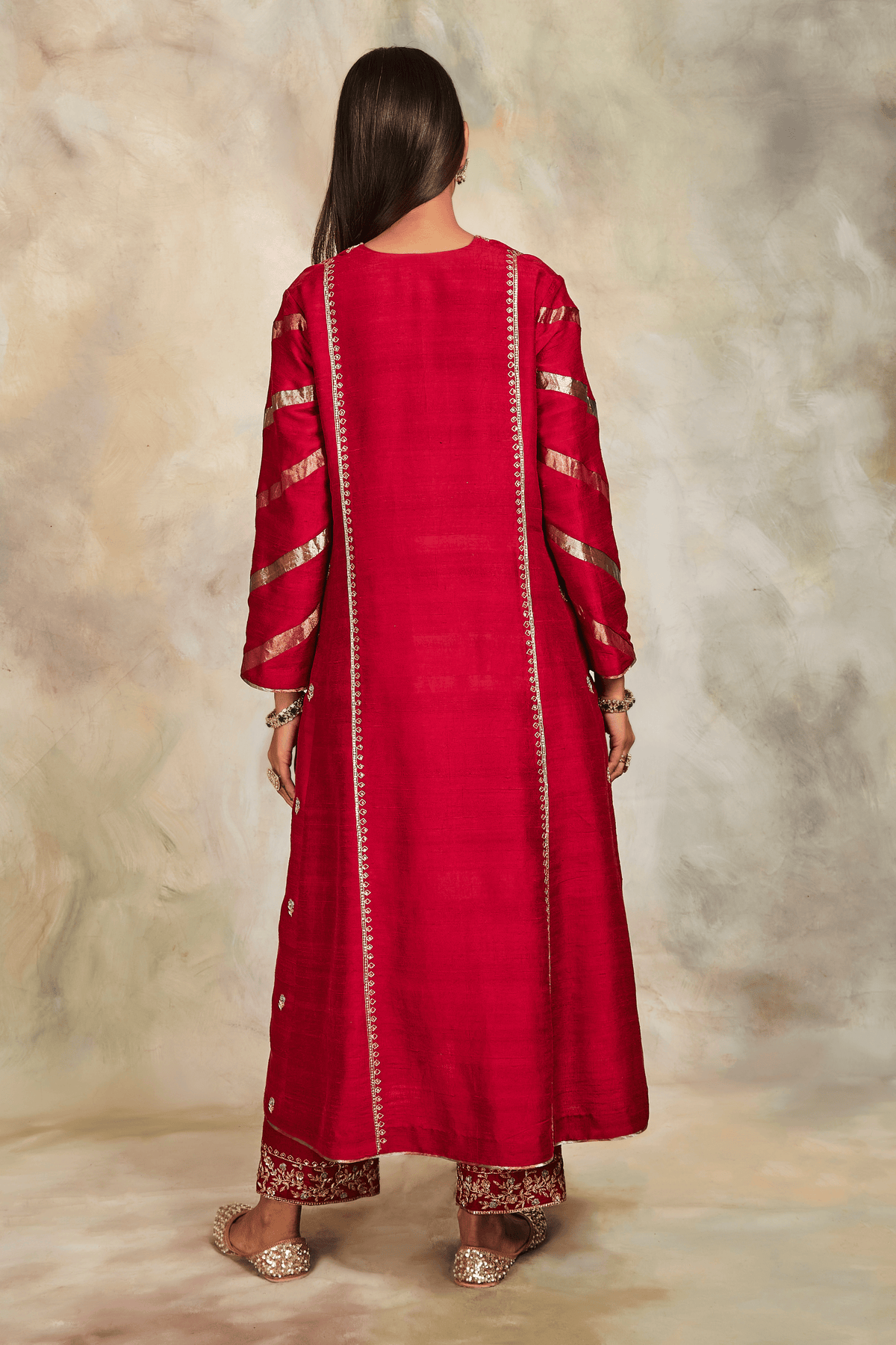 Maroon kurta set