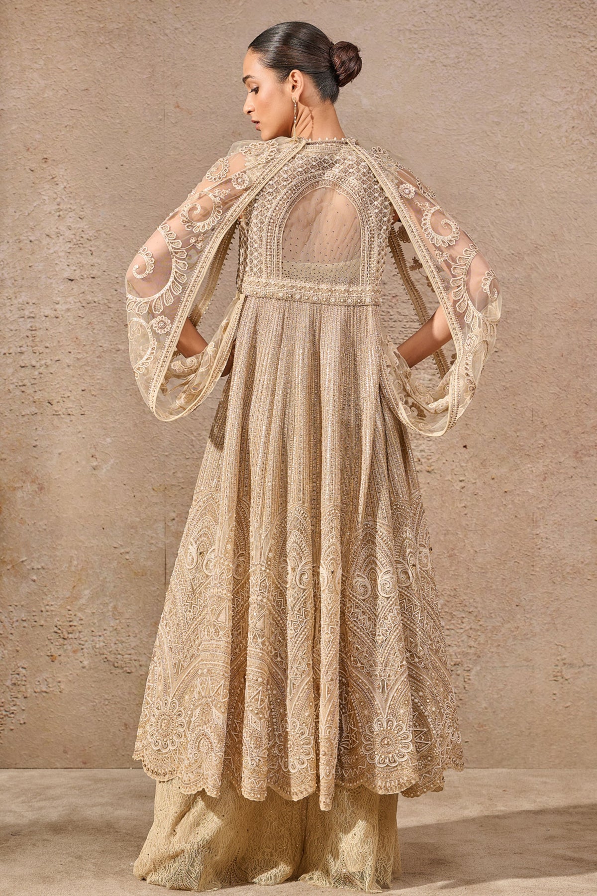 Ivory Embroidered Jacket Set