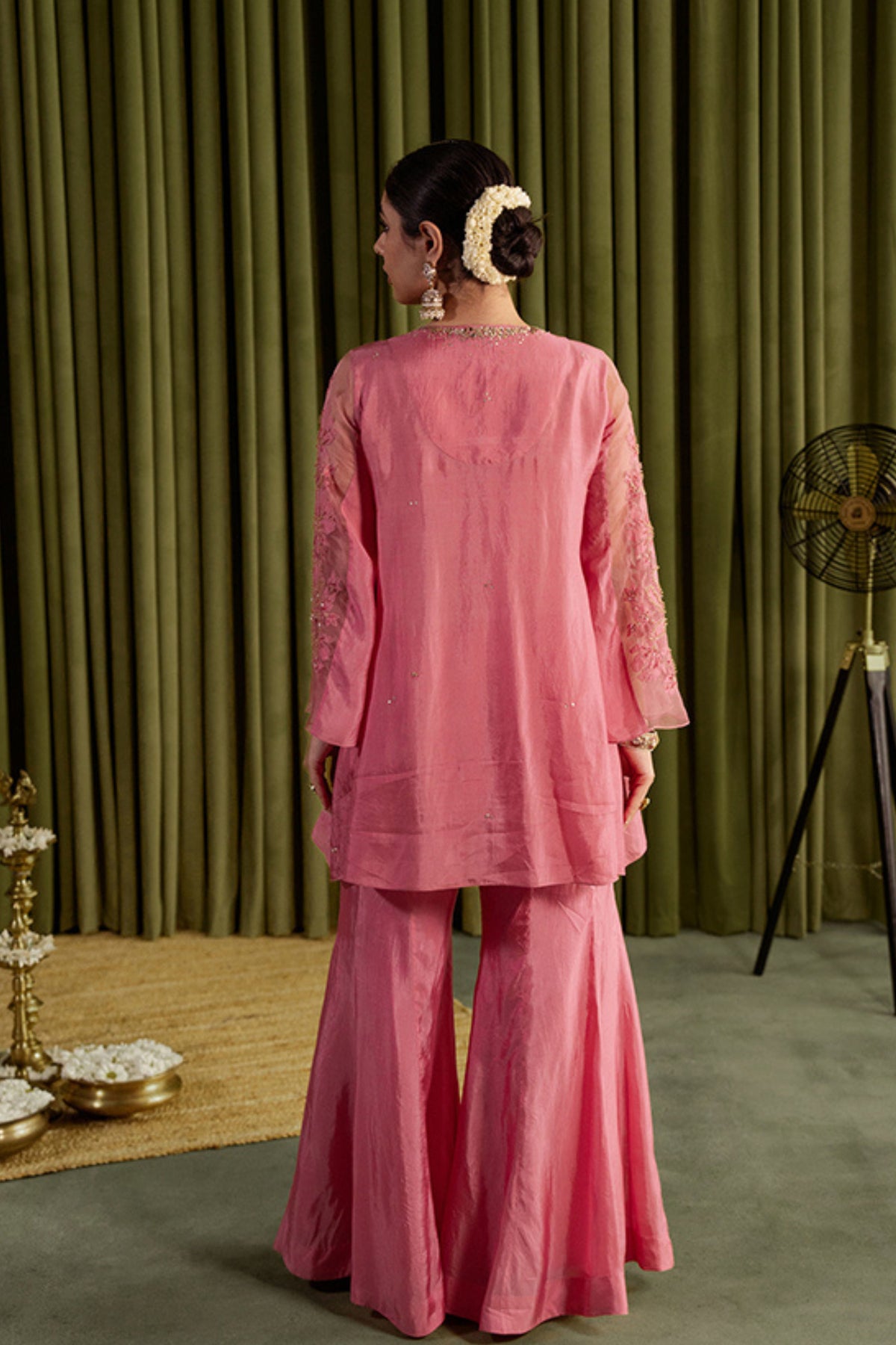 Rose Pink Sharara Set