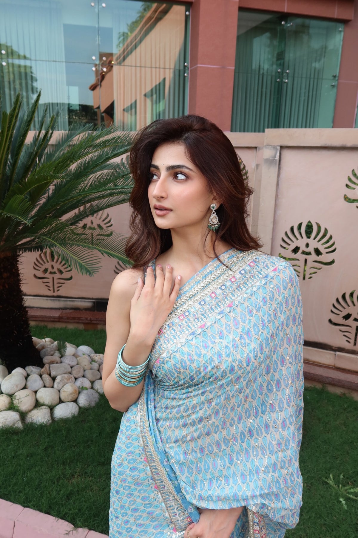 Palak Tiwari in Bela Saree Set
