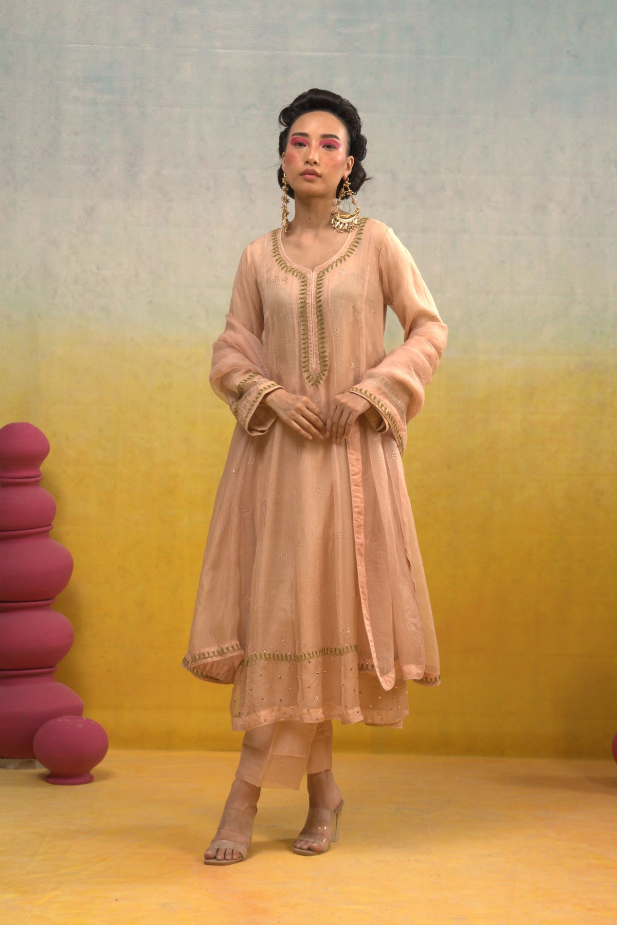 Nude Pink Kalidar Set